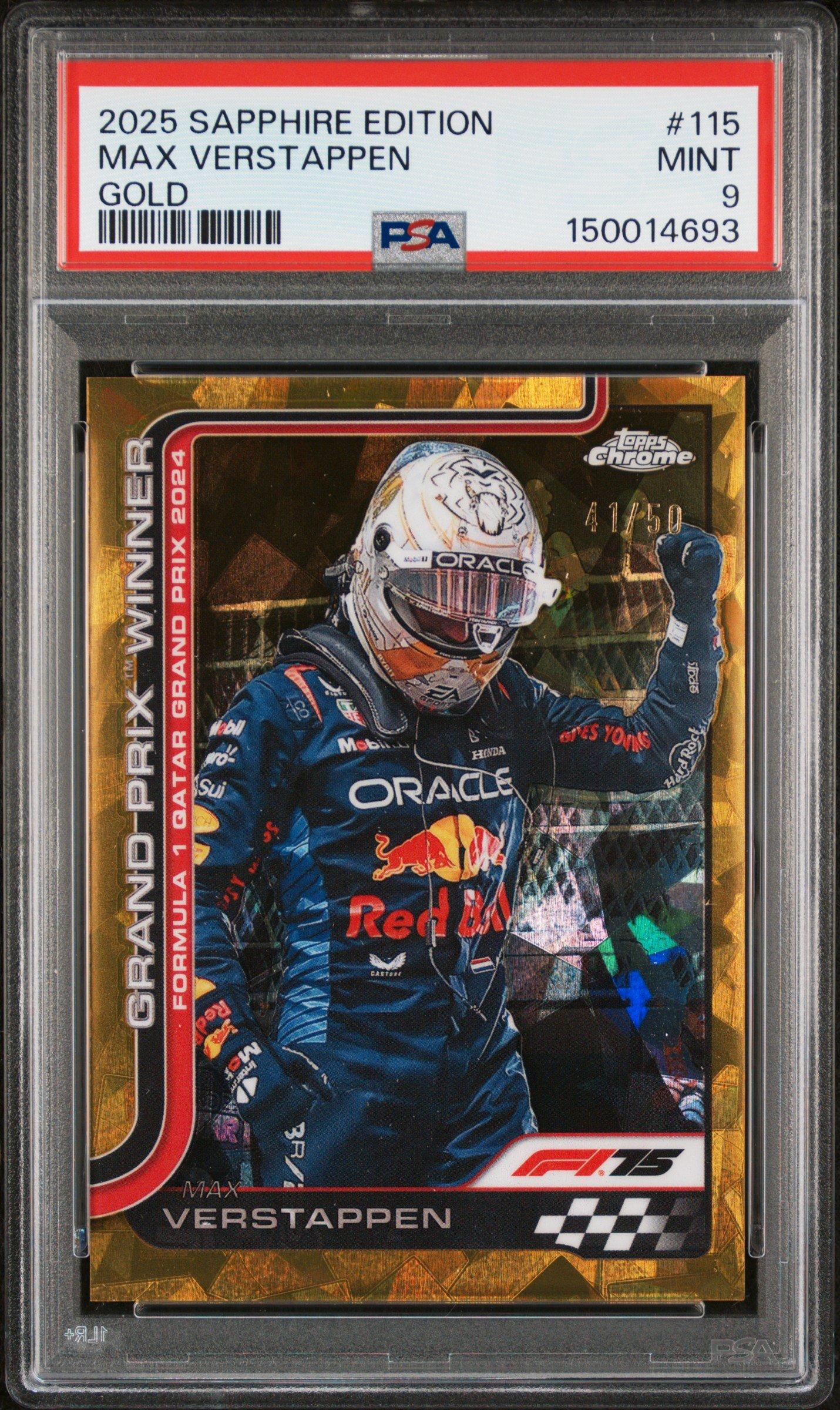 2025 Topps Chrome Formula 1 Sapphire Edition 115 Max Verstappen