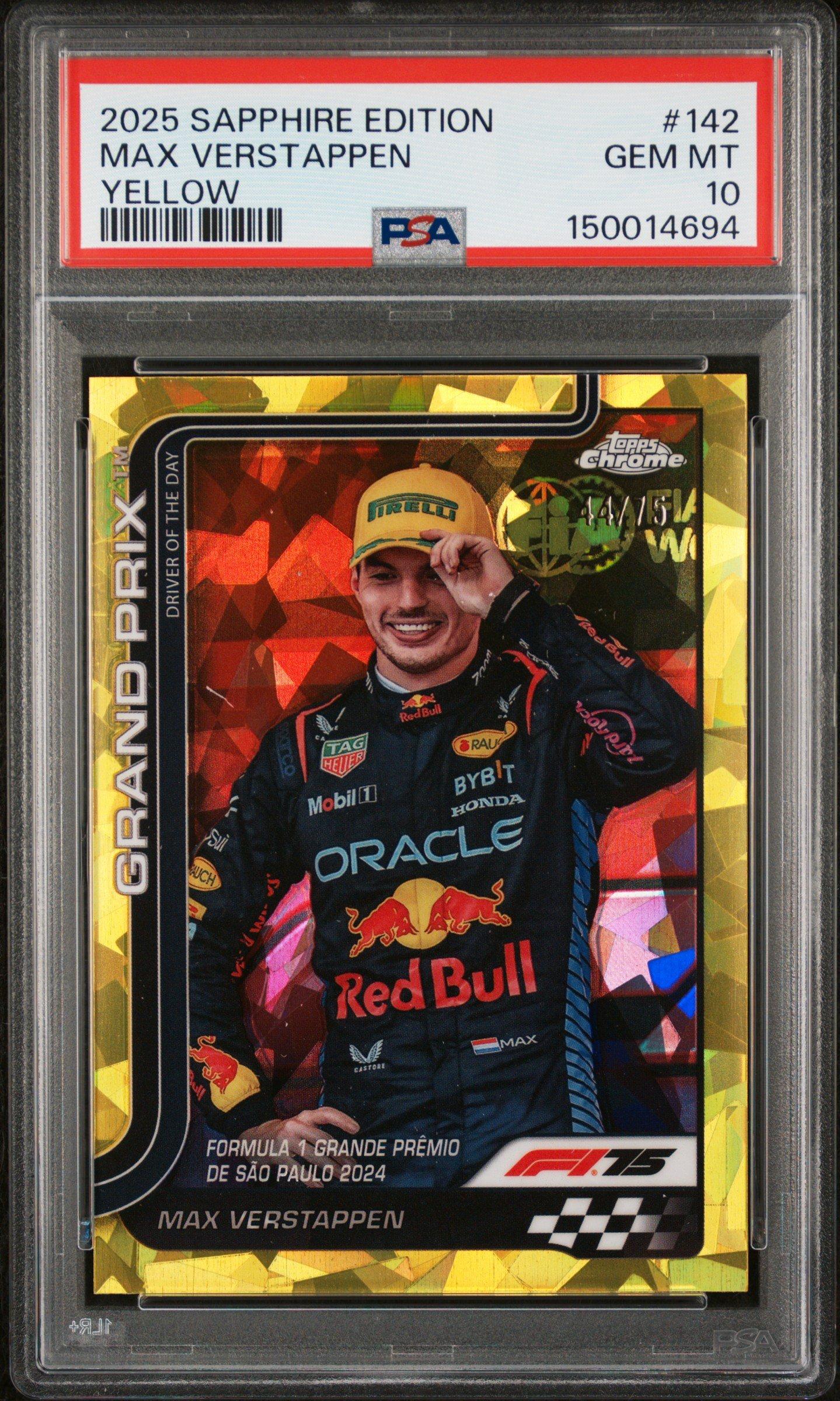 2025 Topps Chrome Formula 1 Sapphire Edition 142 Max Verstappen