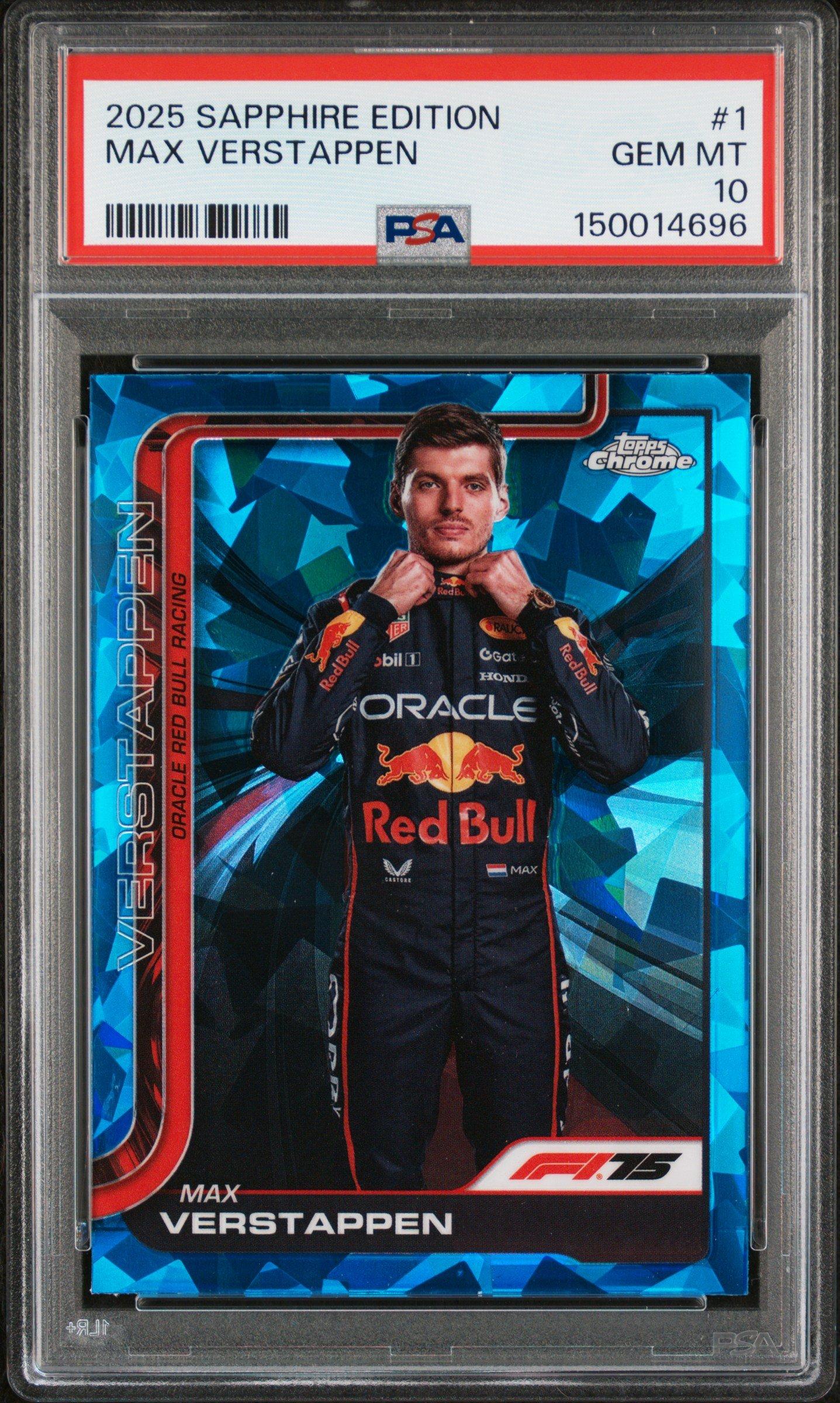 PSA10 / Max Verstappen サファイアEdition #143 2025 Topps Chrome Formula 1 Sapphire Edition 1 Max Verstappen PSA