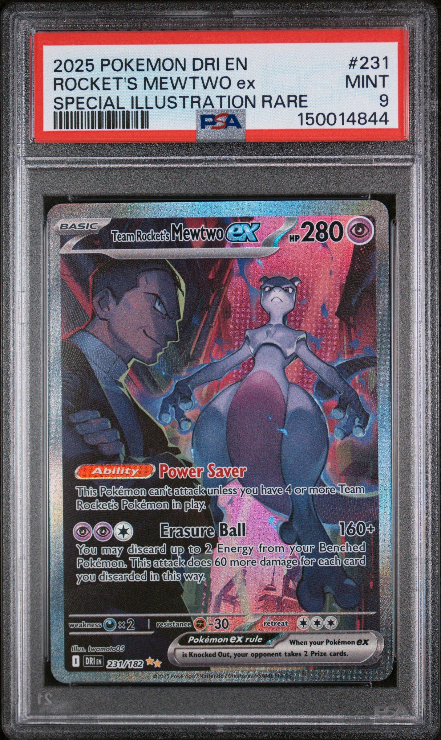 2025 Pokemon Dri En-destined Rivals 231 Team Rocket's Mewtwo Ex