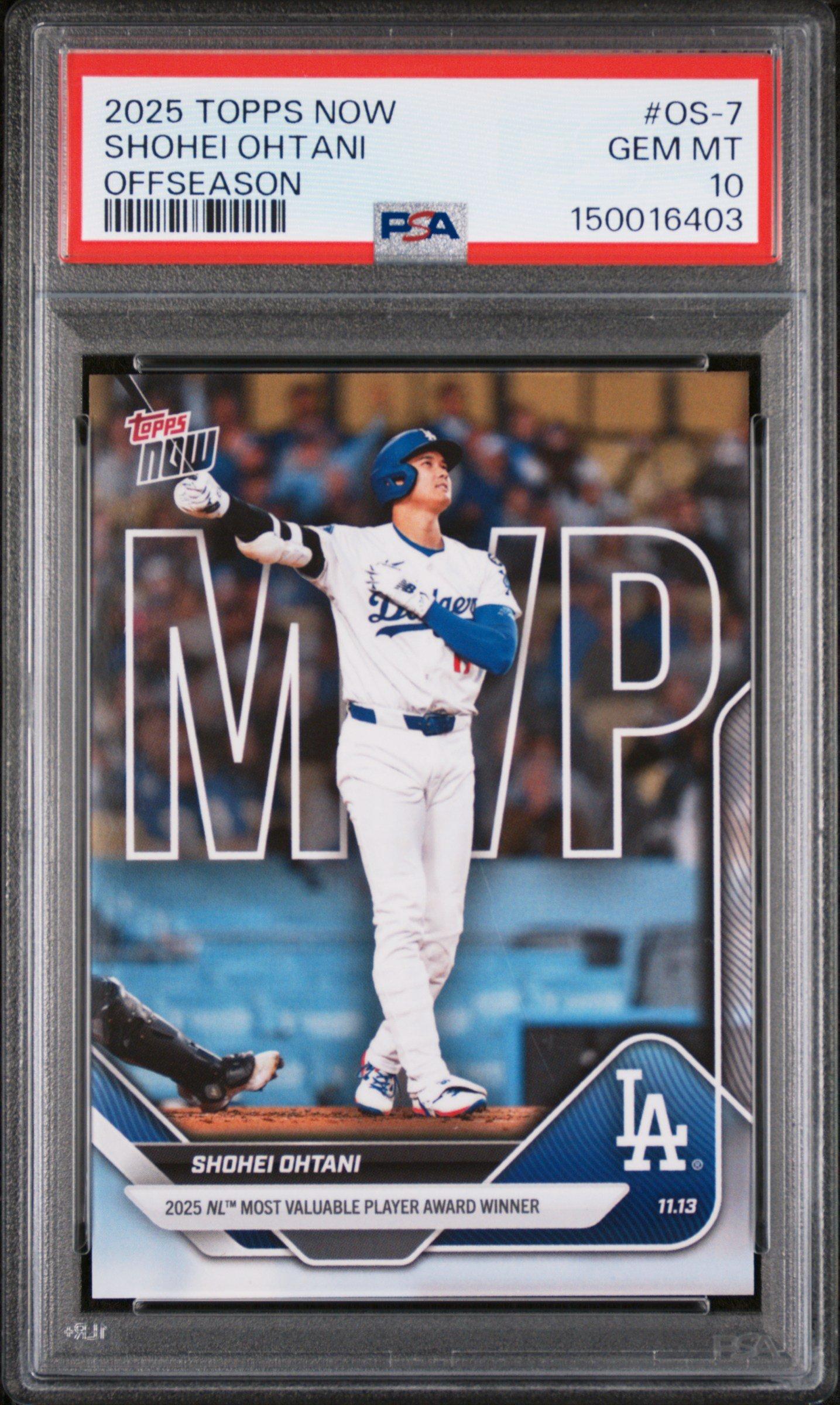 2025 Topps Now Offseason Os-7 Shohei Ohtani PSA 10 Graded Card | GameStop