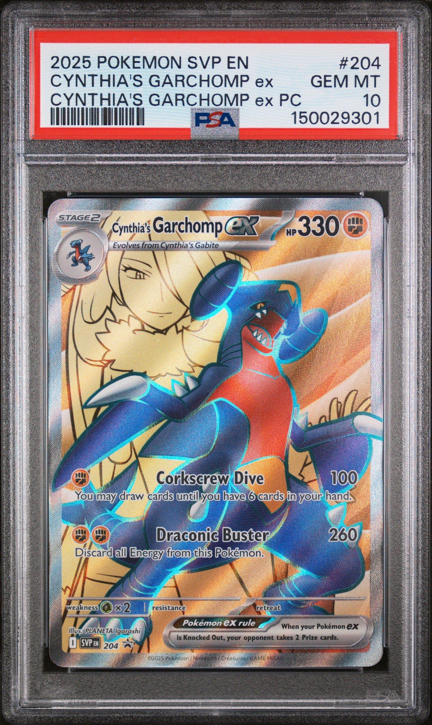 2025 Pokemon Svp En-sv Black Star Promo 204 Cynthia's Garchomp Ex