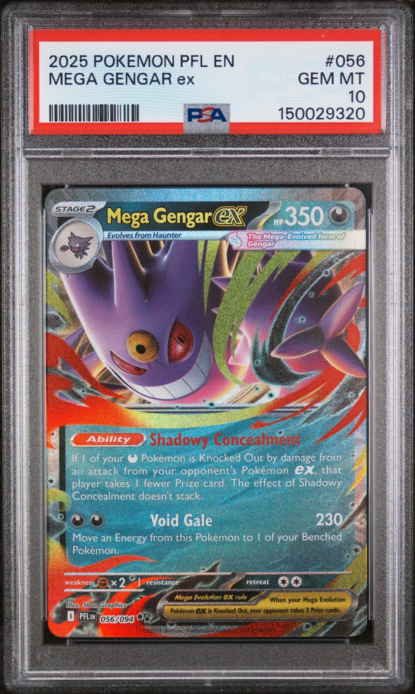 その他 PSA10Gundam X #056 8336 2025 Pokemon Pfl En-phantasmal Flames 056 Mega Gengar Ex PSA 10
