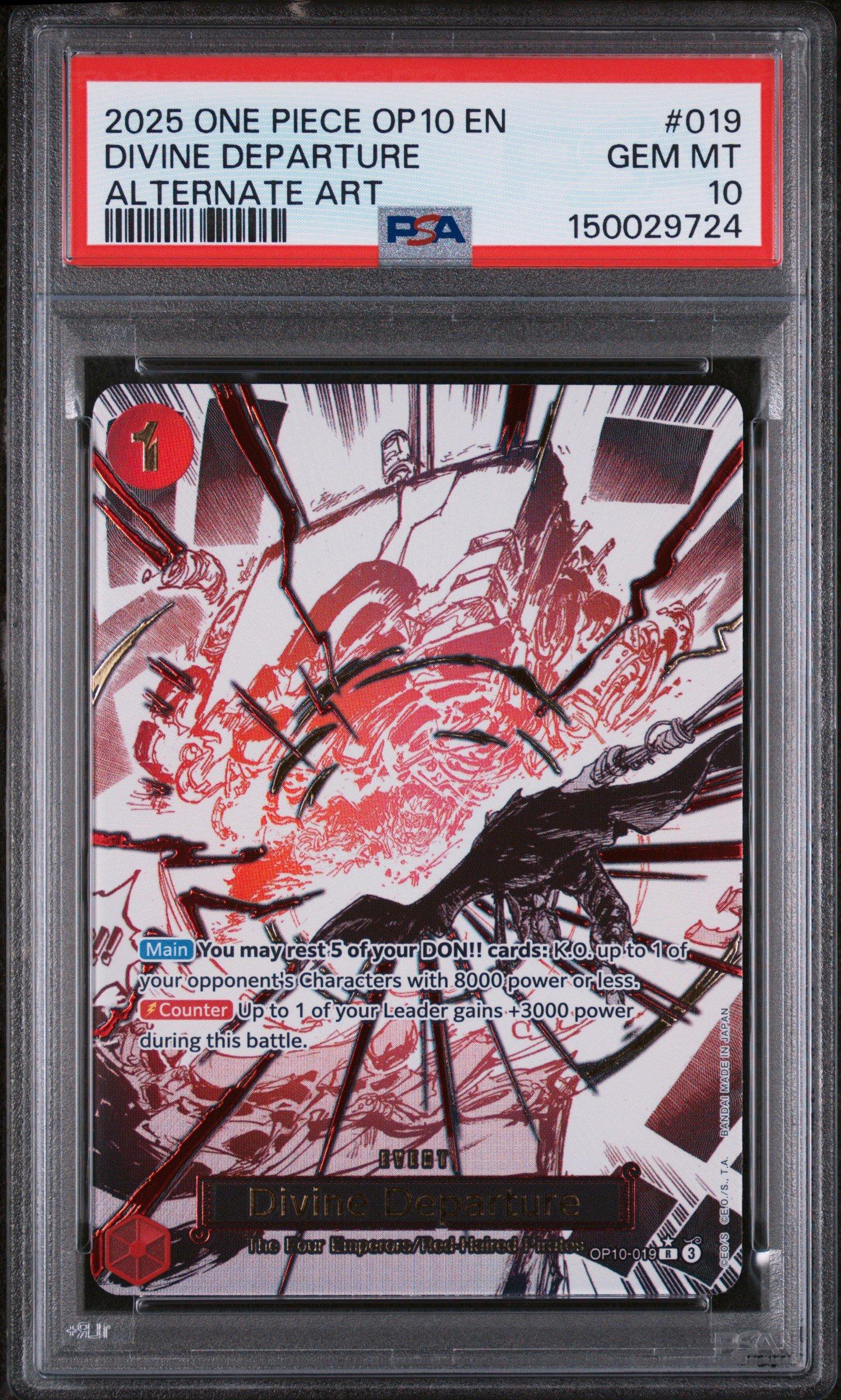 2025 One Piece Op10-royal Blood 019 Divine Departure Alternate Art