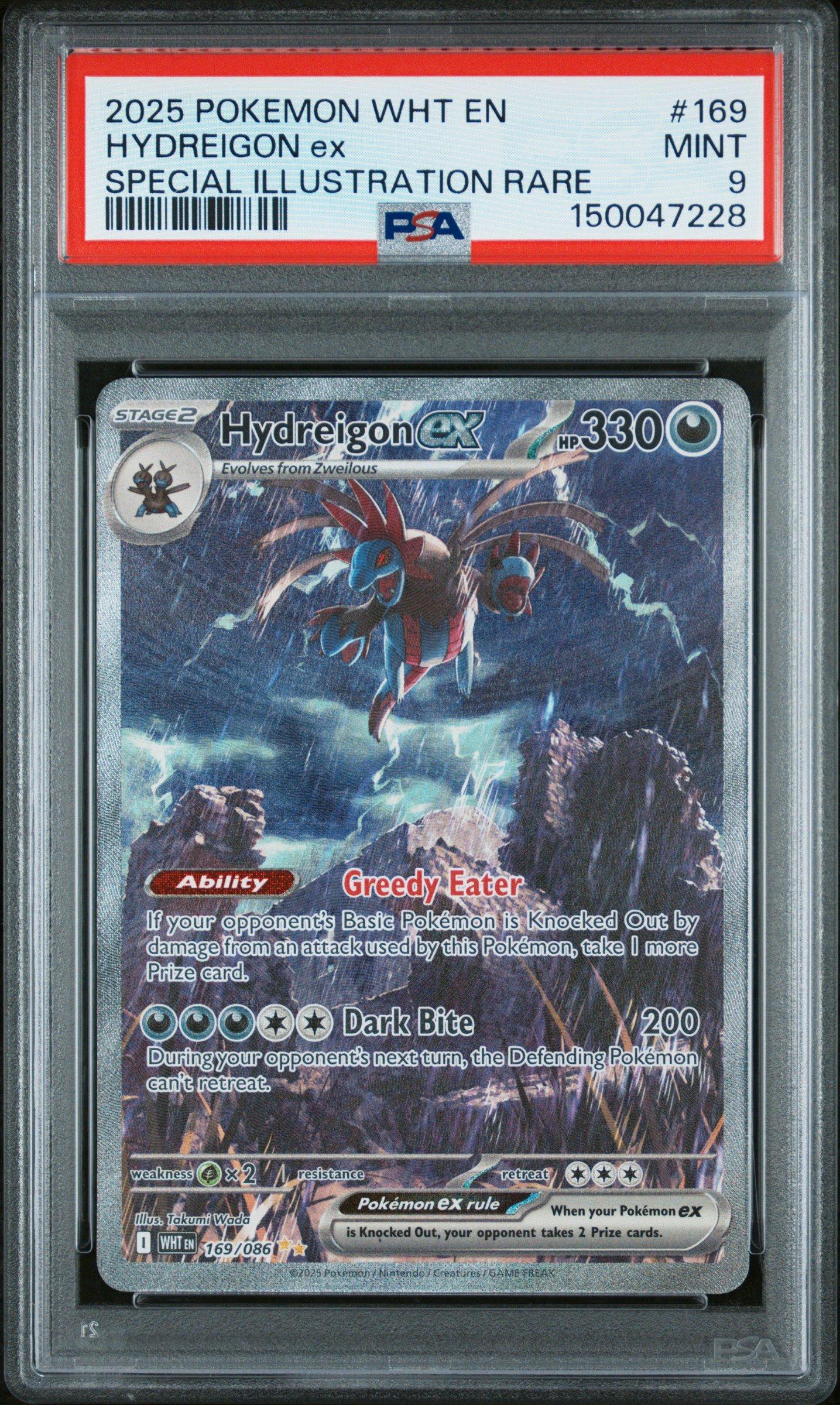 2025 Pokemon Wht En-white Flare 169 Hydreigon Ex Special