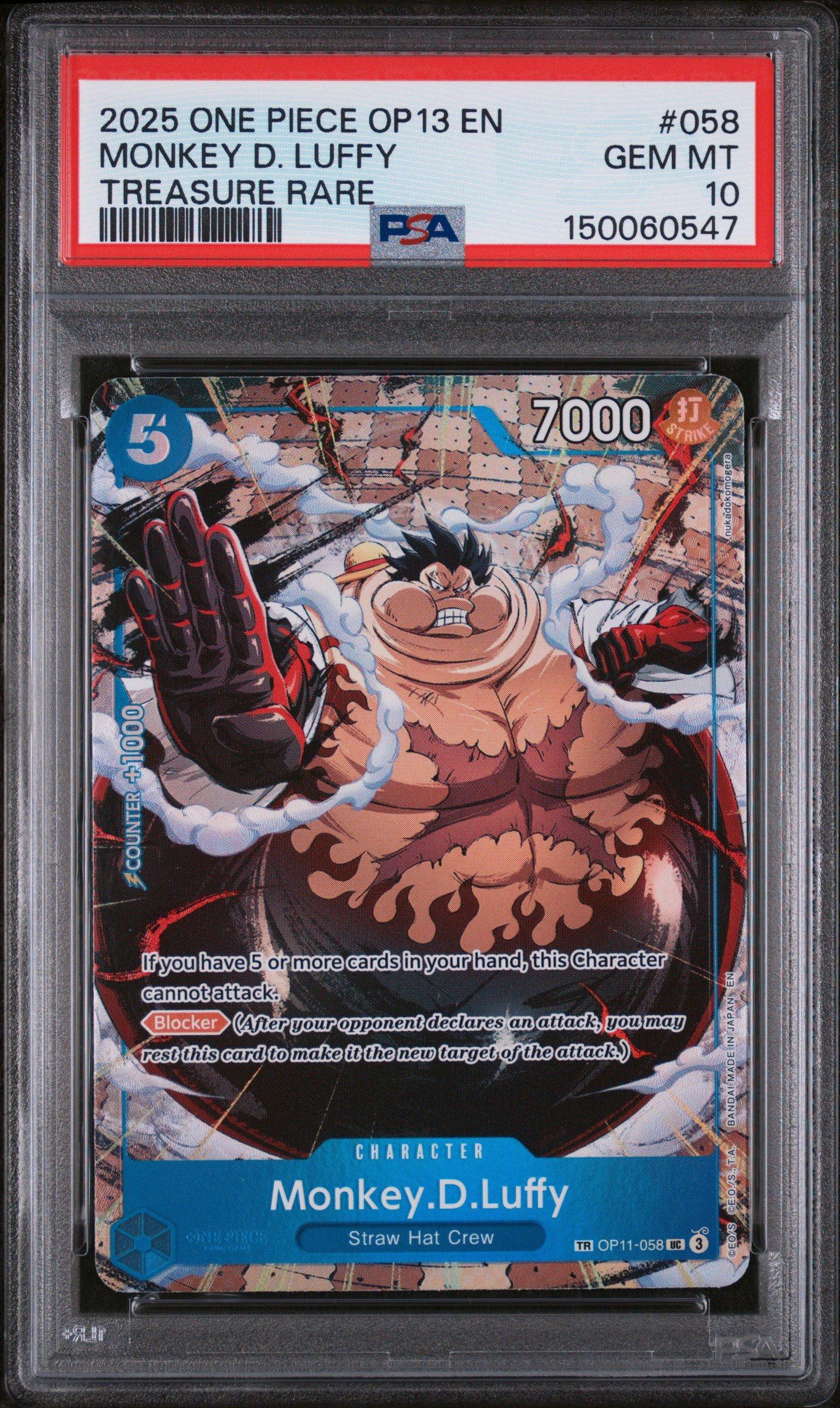 2025 One Piece Op13-carrying On His Will 058 Monkey D. Luffy