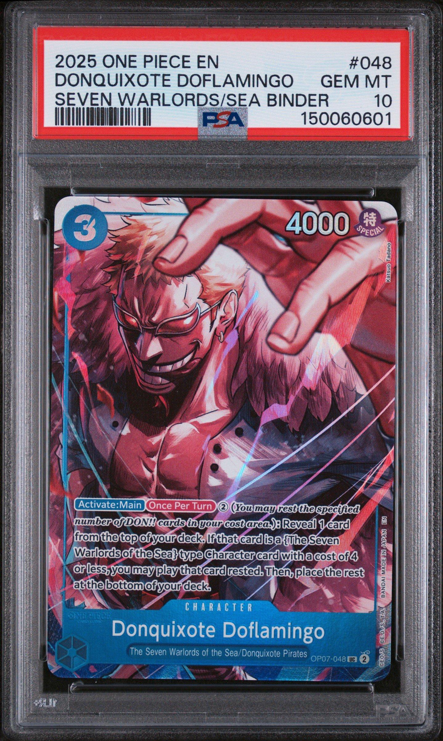2025 One Piece Seven Warlords Of The Sea Binder Set 048 Donquixote