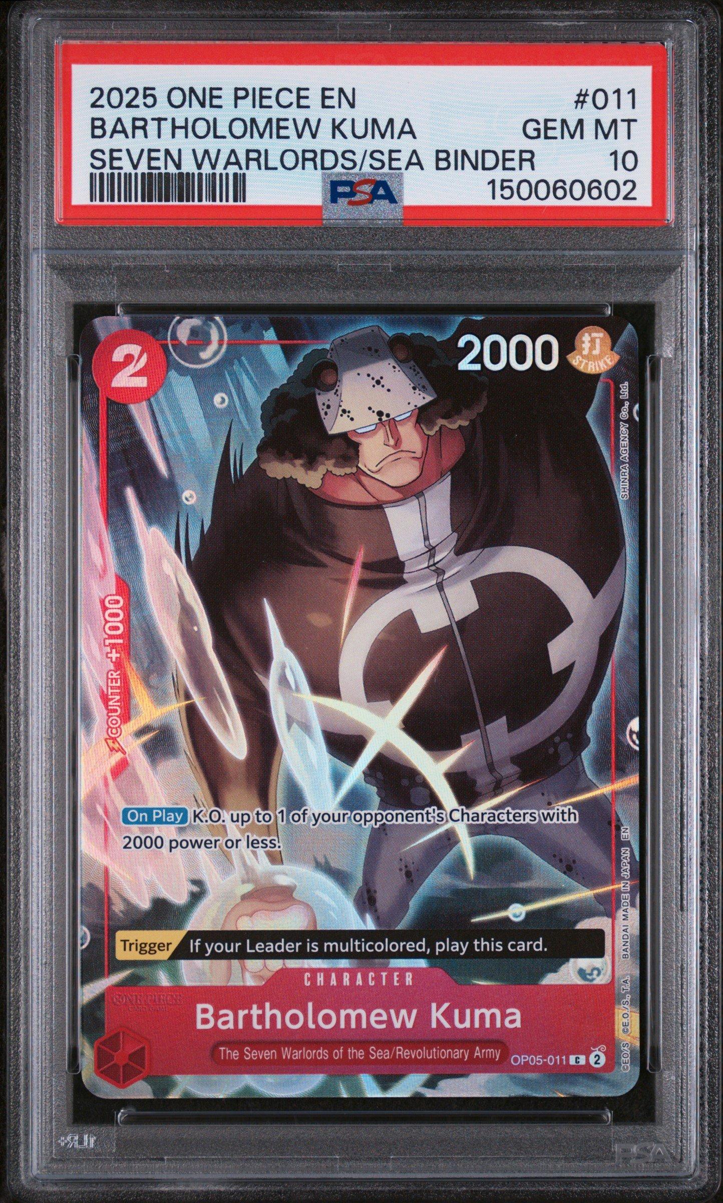 2025 One Piece Seven Warlords Of The Sea Binder Set 011