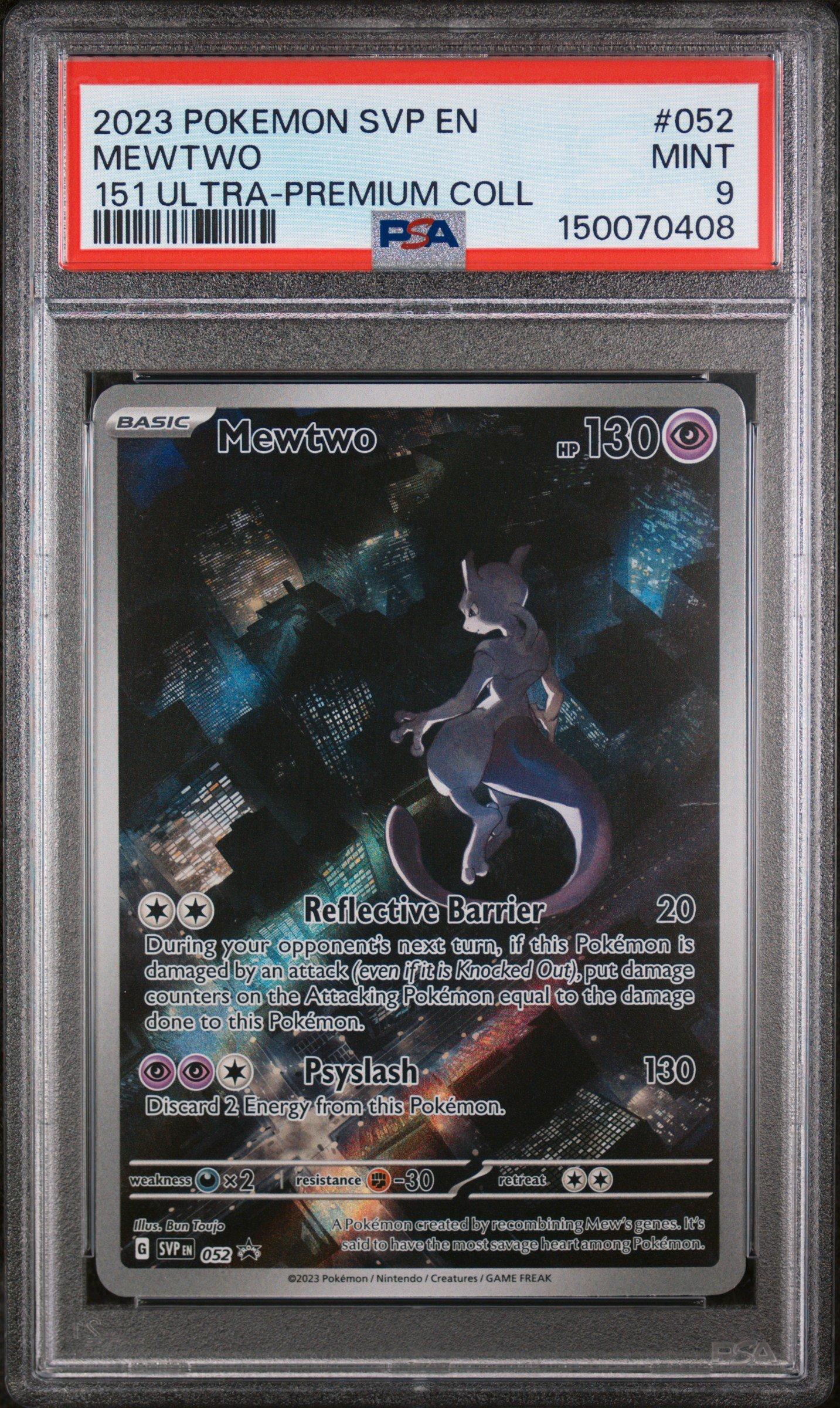 2023 Pokemon Svp En-sv Black Star Promo 052 Mewtwo 151 Ultra