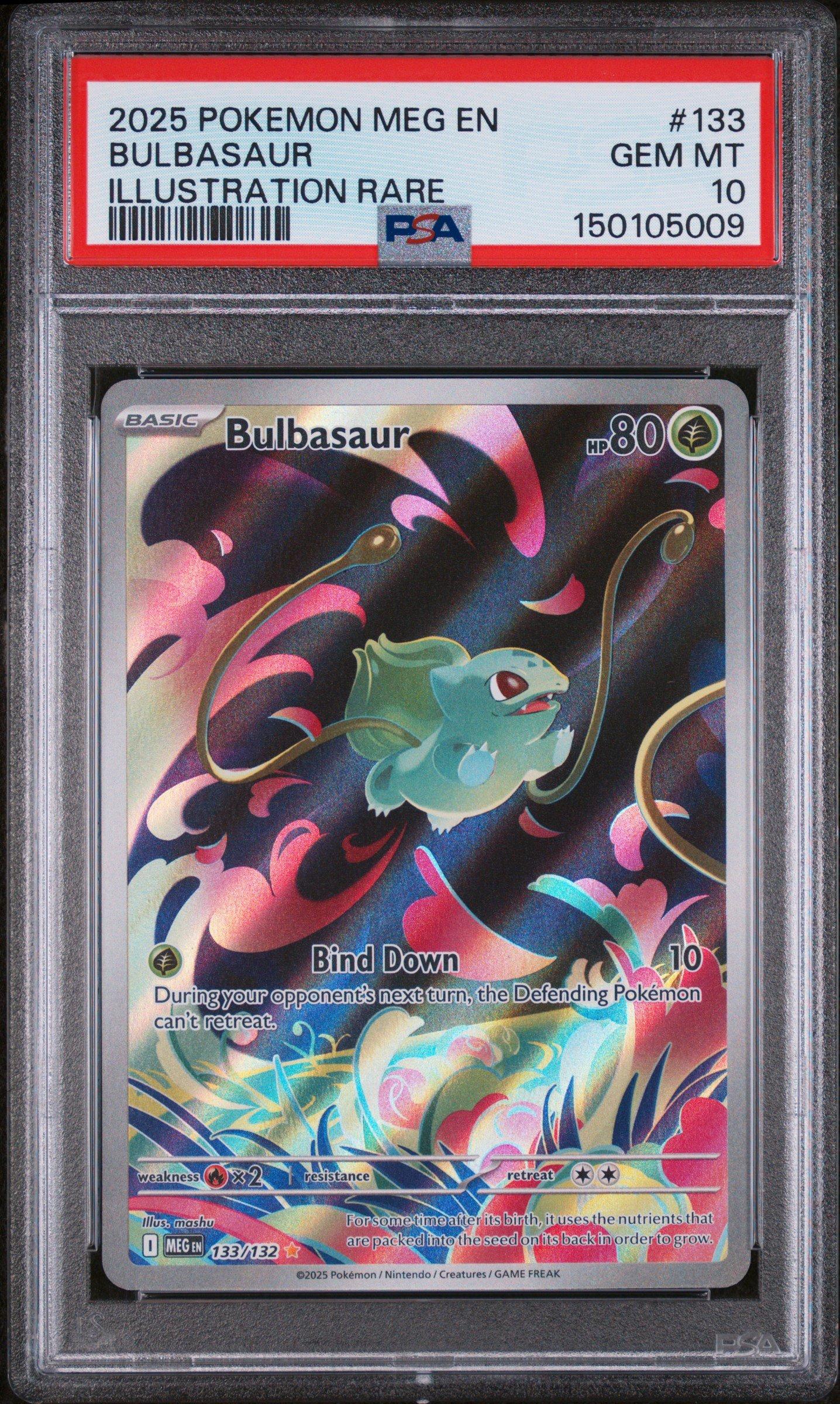 2025 Pokémon Bulbasaur Art Rare 2025 Pokemon Meg En-mega Evolution 133 Bulbasaur Illustration Rare