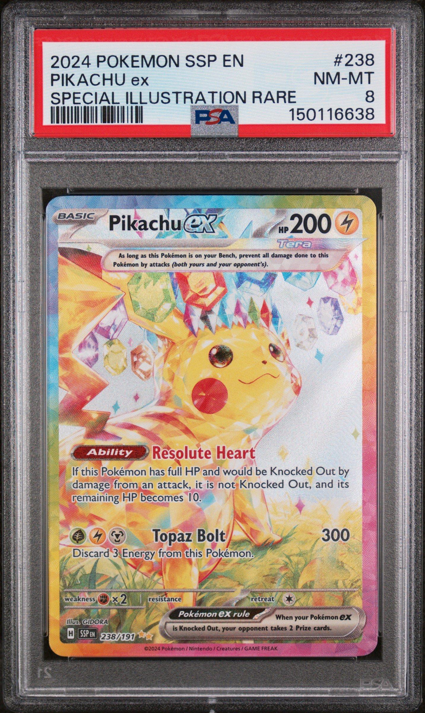 2024 Pokemon Ssp En-surging Sparks 238 Pikachu Ex Special