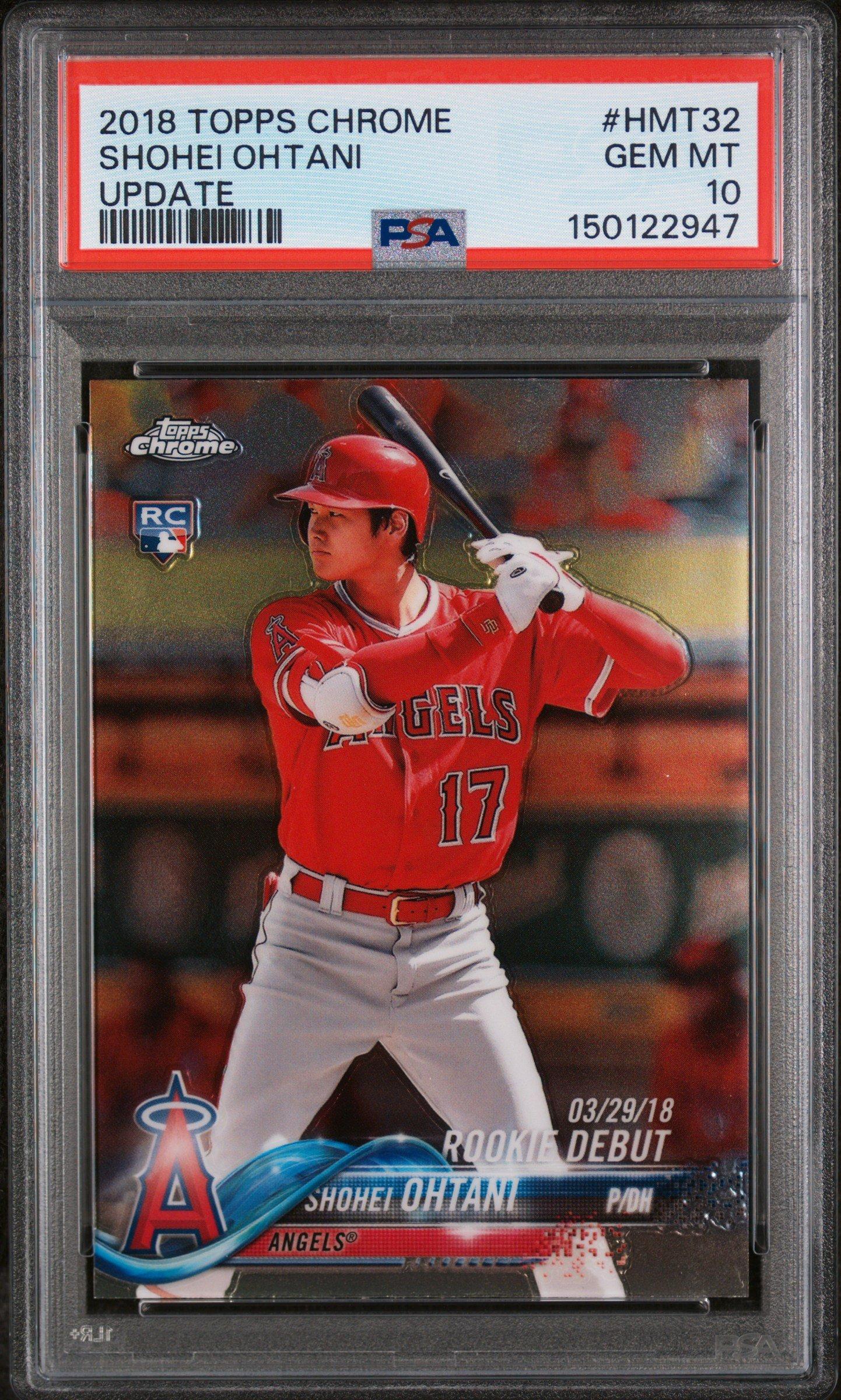 2018 Topps Chrome Update Hmt32 Shohei Ohtani PSA 10 Graded Card
