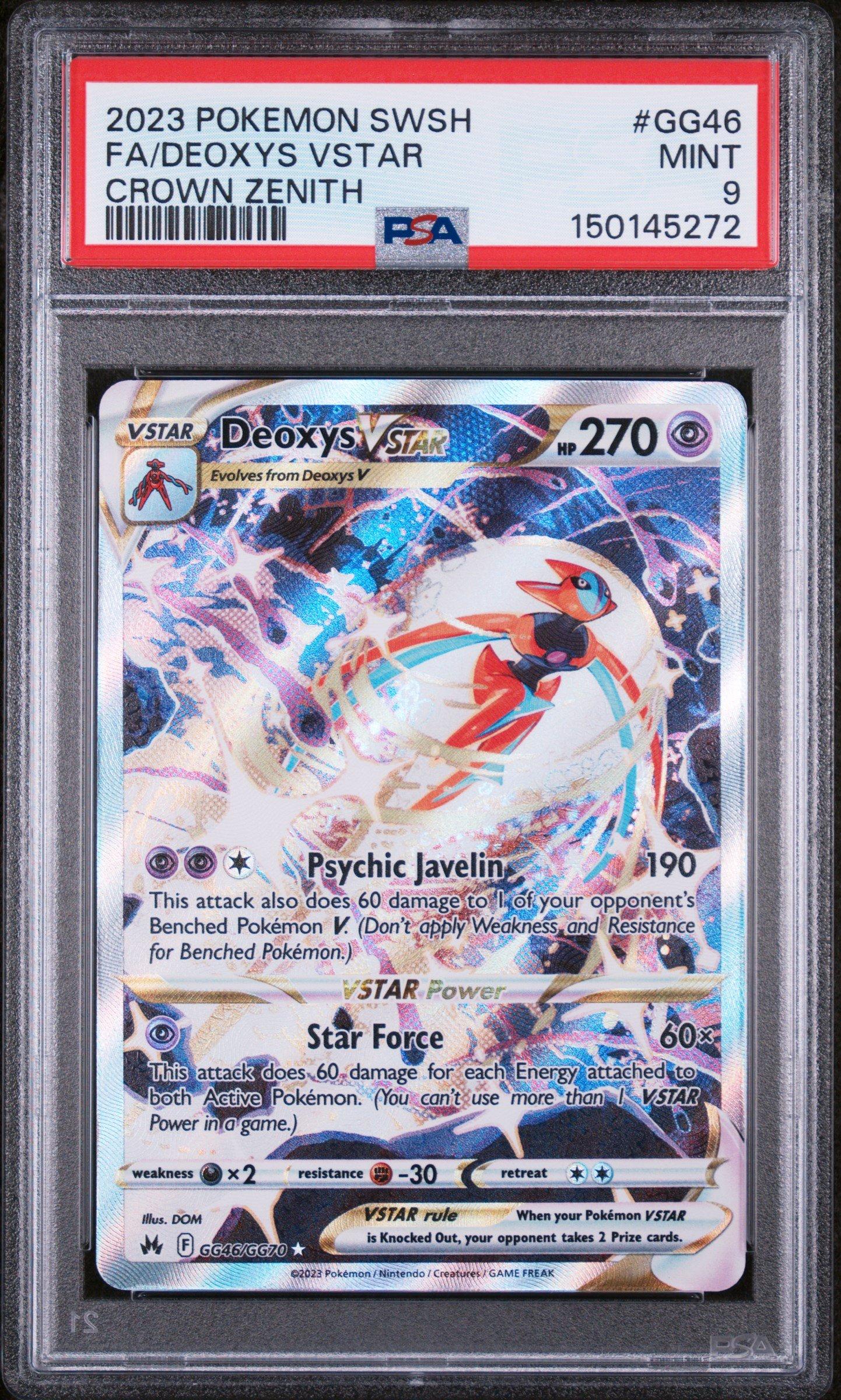 2023 Pokemon Sword And Shield Crown Zenith Gg46 Full Art/deoxys