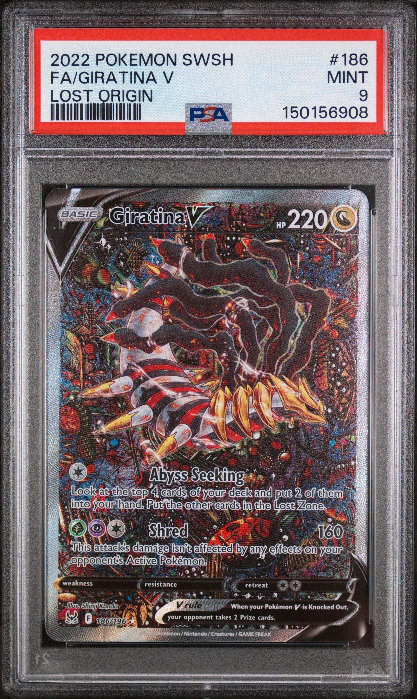 2022 Pokemon Sword & Shield Lost Origin 186 Full Art/giratina V