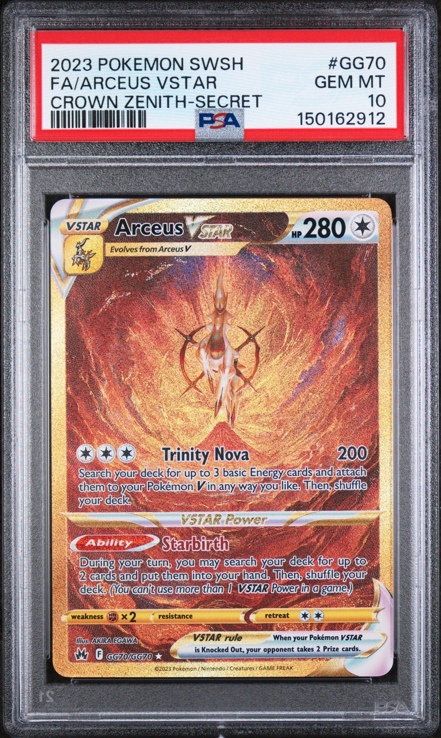 2023 Pokemon Sword And Shield Crown Zenith Gg70 Full Art/arceus