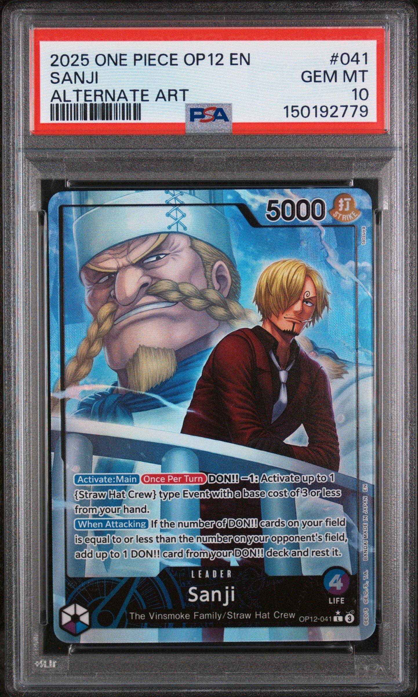 2025 One Piece Op12-legacy Of The Master 041 Sanji Alternate Art