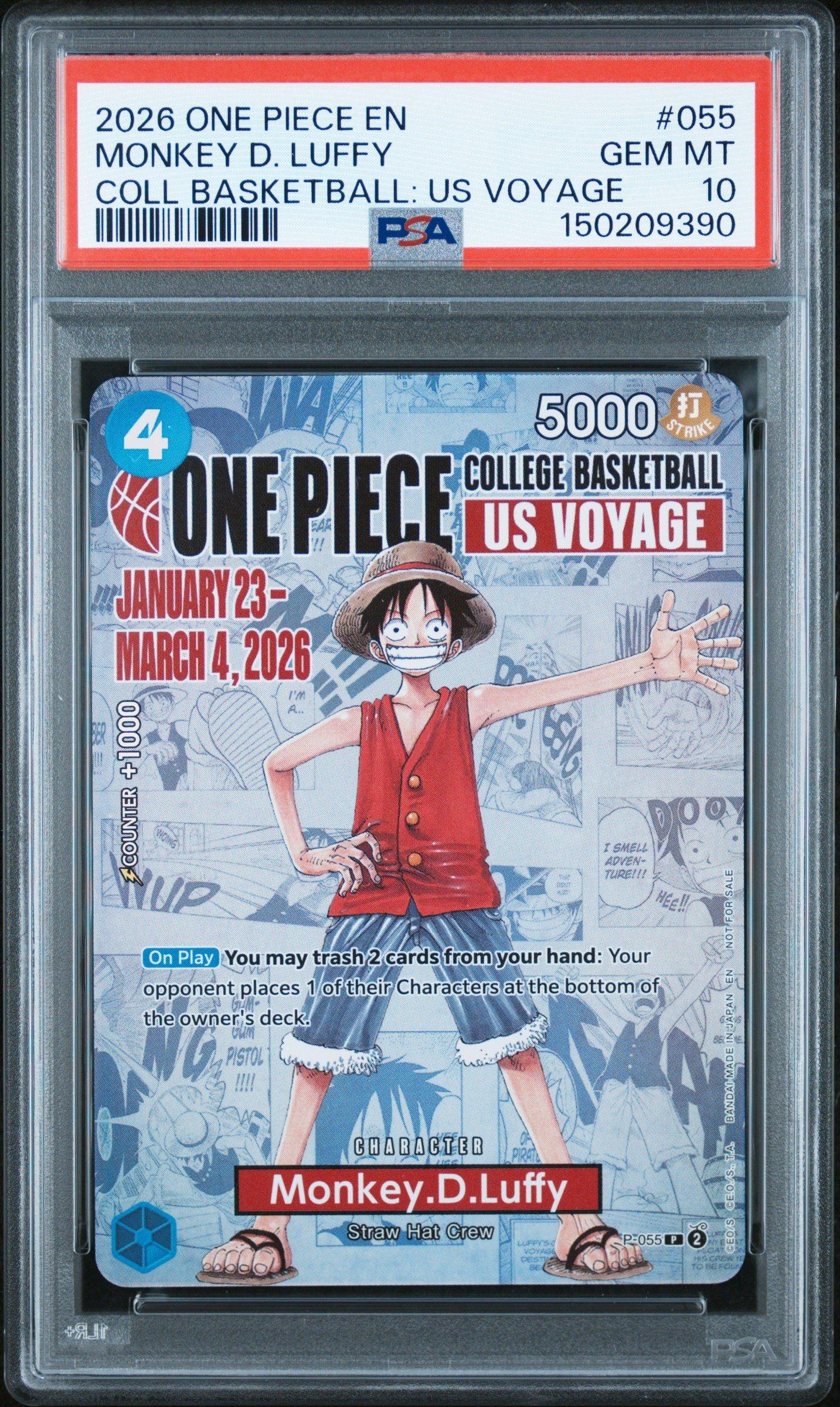 2026 One Piece Promos 055 Monkey D. Luffy One Piece College