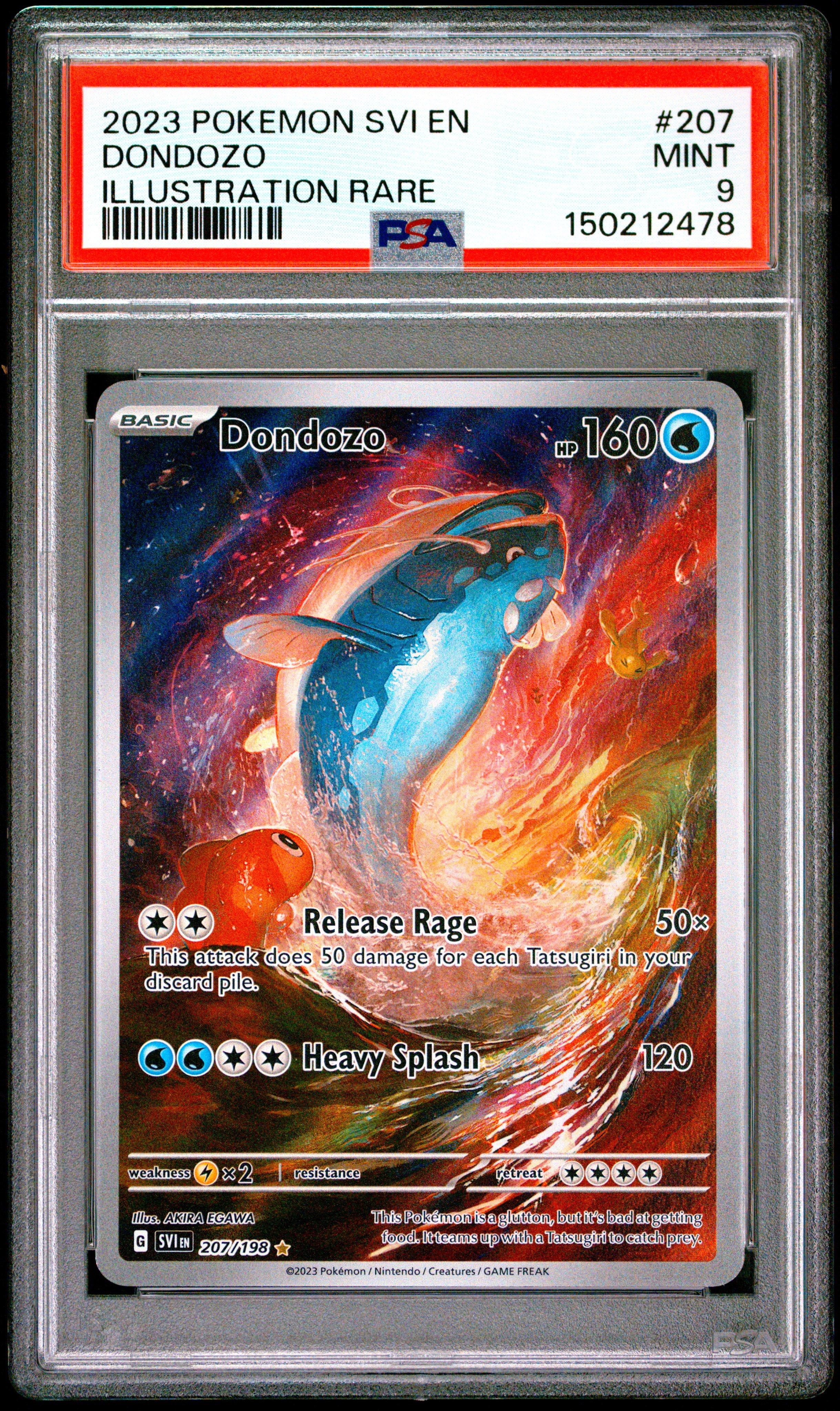 dondozo pokemon card & Tatsugiri - 061/198 - Scarlet & Violet Colorless Release Rage (50x) This attack does 50 damage for each Tatsugiri in your discard pile. Dondozo ex - 078/063 (078/063)