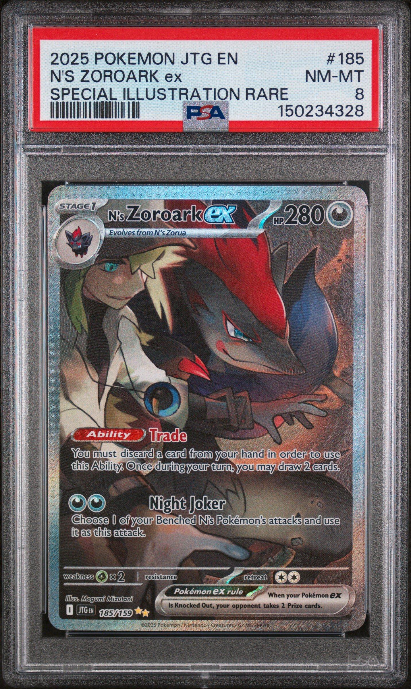 2025 Pokemon Jtg En-journey Together 185 N's Zoroark Ex Special