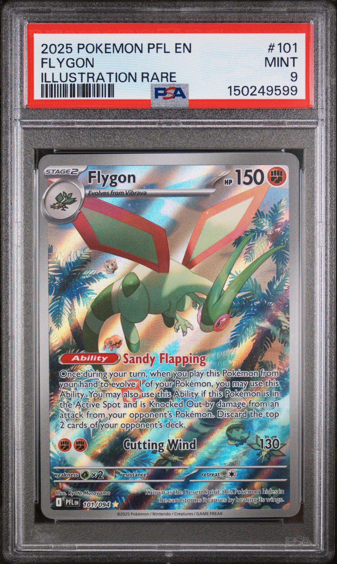 2025 Pokemon Pfl En-phantasmal Flames 101 Flygon Illustration Rare