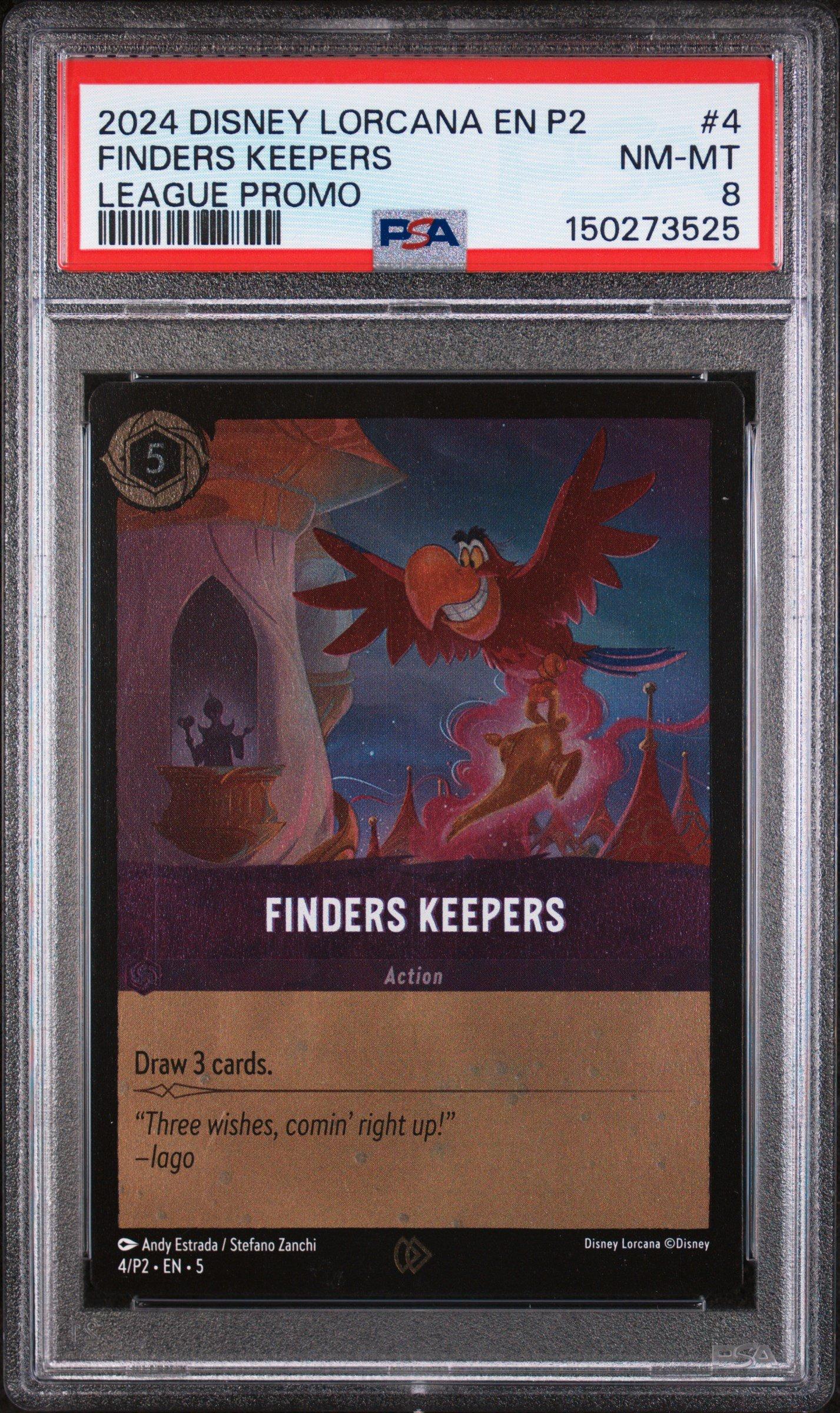 2024 Disney Lorcana En P2-promo 4 Finders Keepers League Promo PSA