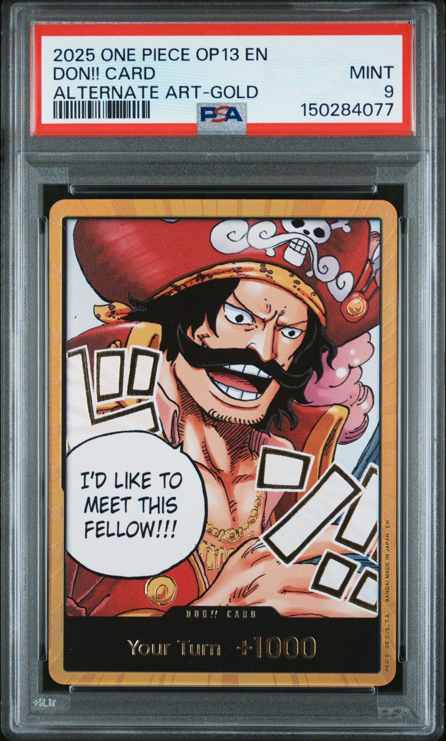 2025 One Piece Op13-carrying On His Will Don!! Card Alternate Art