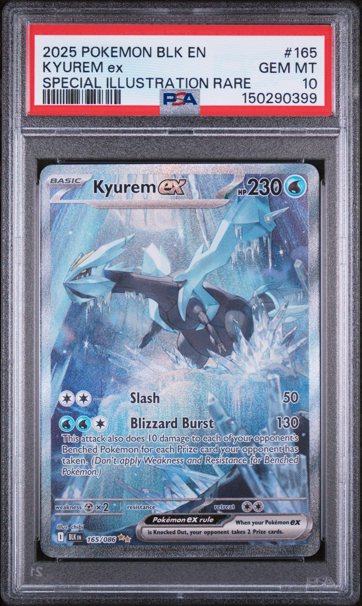 2025 Pokemon Blk En-black Bolt 165 Kyurem Ex Special Illustration