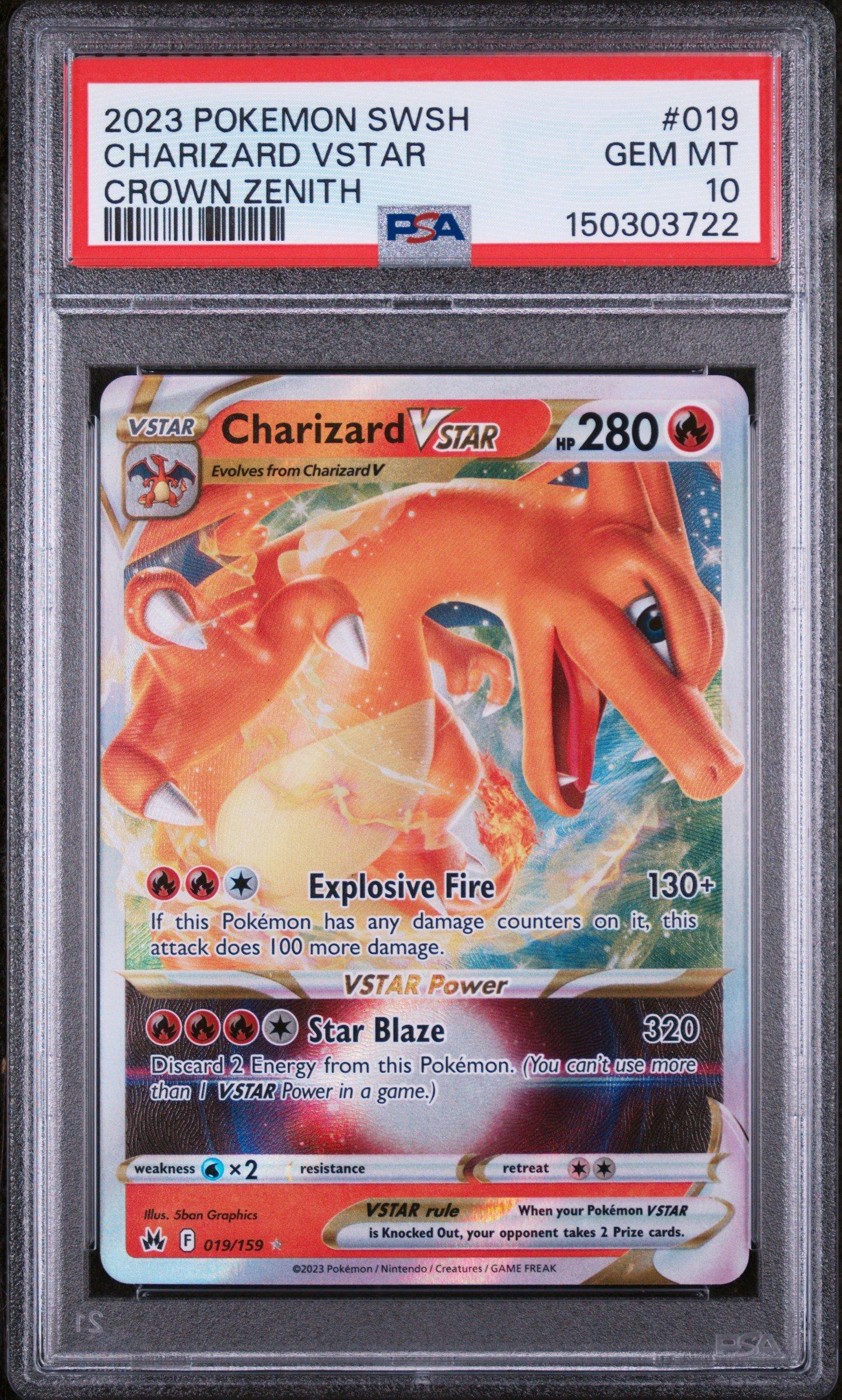 2023 Pokemon Sword And Shield Crown Zenith 019 Charizard Vstar PSA