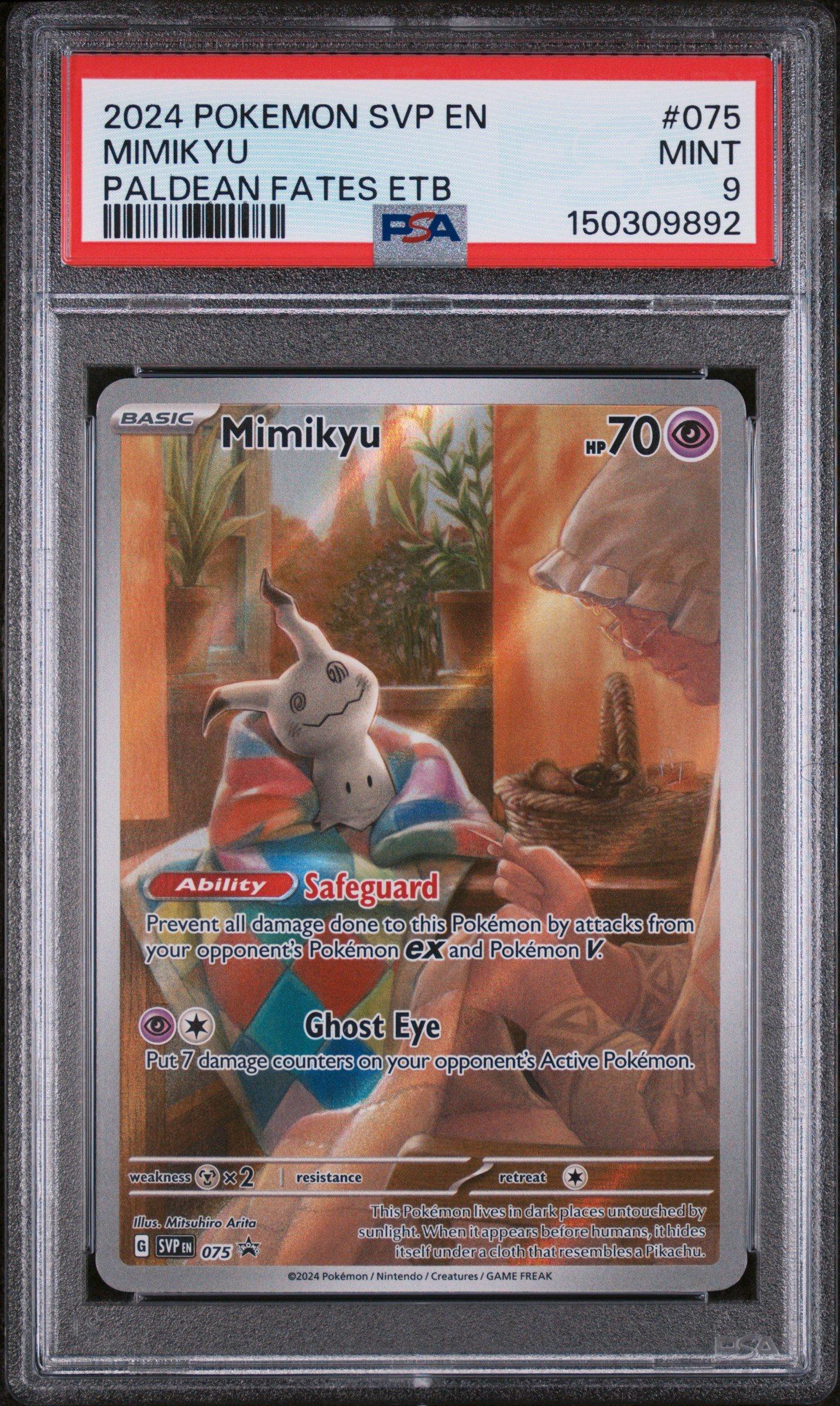 2024 Pokemon Svp En-sv Black Star Promo 075 Mimikyu Paldean Fates