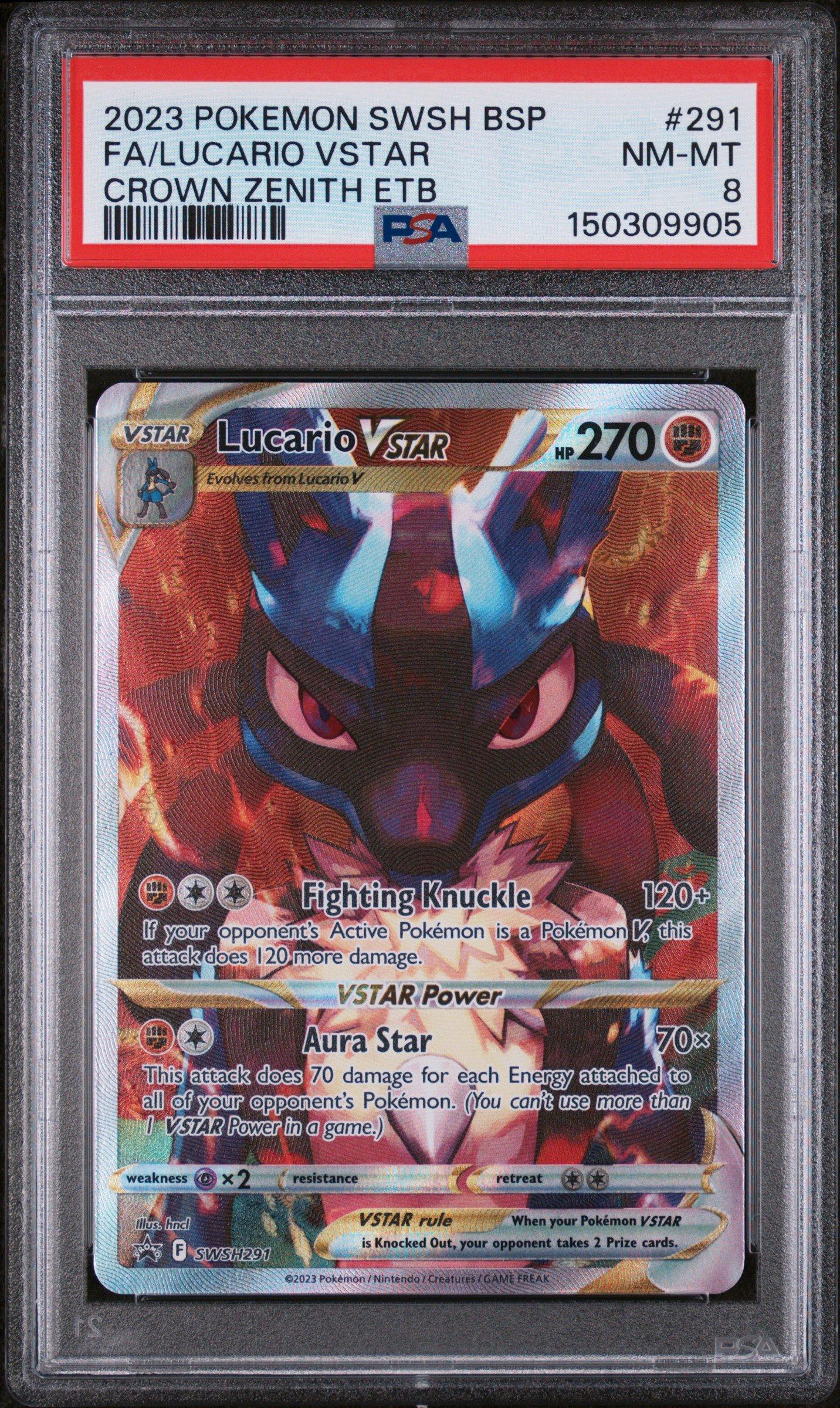 2023 Pokemon Swsh Black Star Promo 291 Full Art/lucario Vstar
