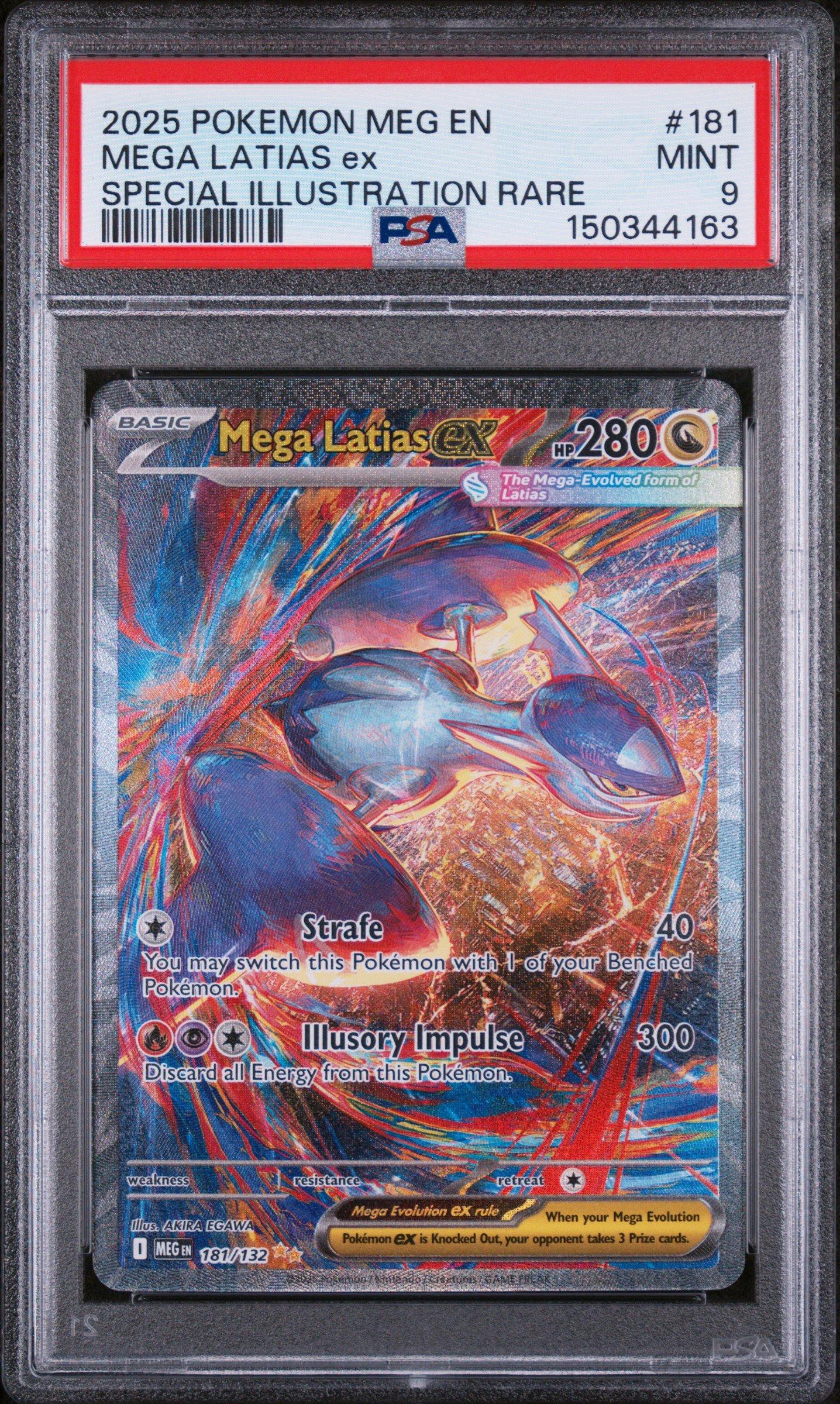 2025 Pokemon Meg En-mega Evolution 181 Mega Latias Ex Special