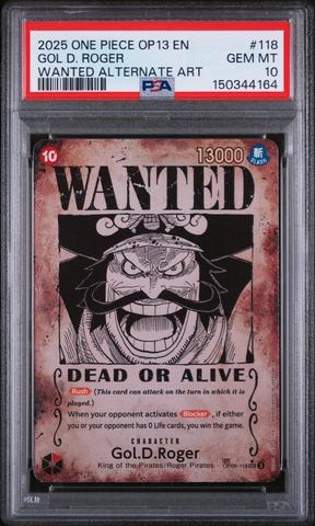 2025 One Piece Op13-carrying On His Will 118 Gol D. Roger Wanted