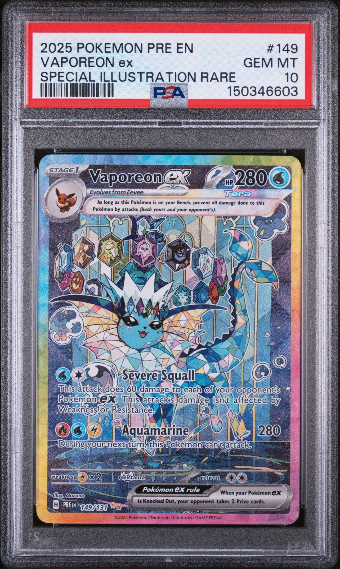 vaporeon ex pokemon card Vaporeon ex RR 031/187 SV8a Terastal Fest ex