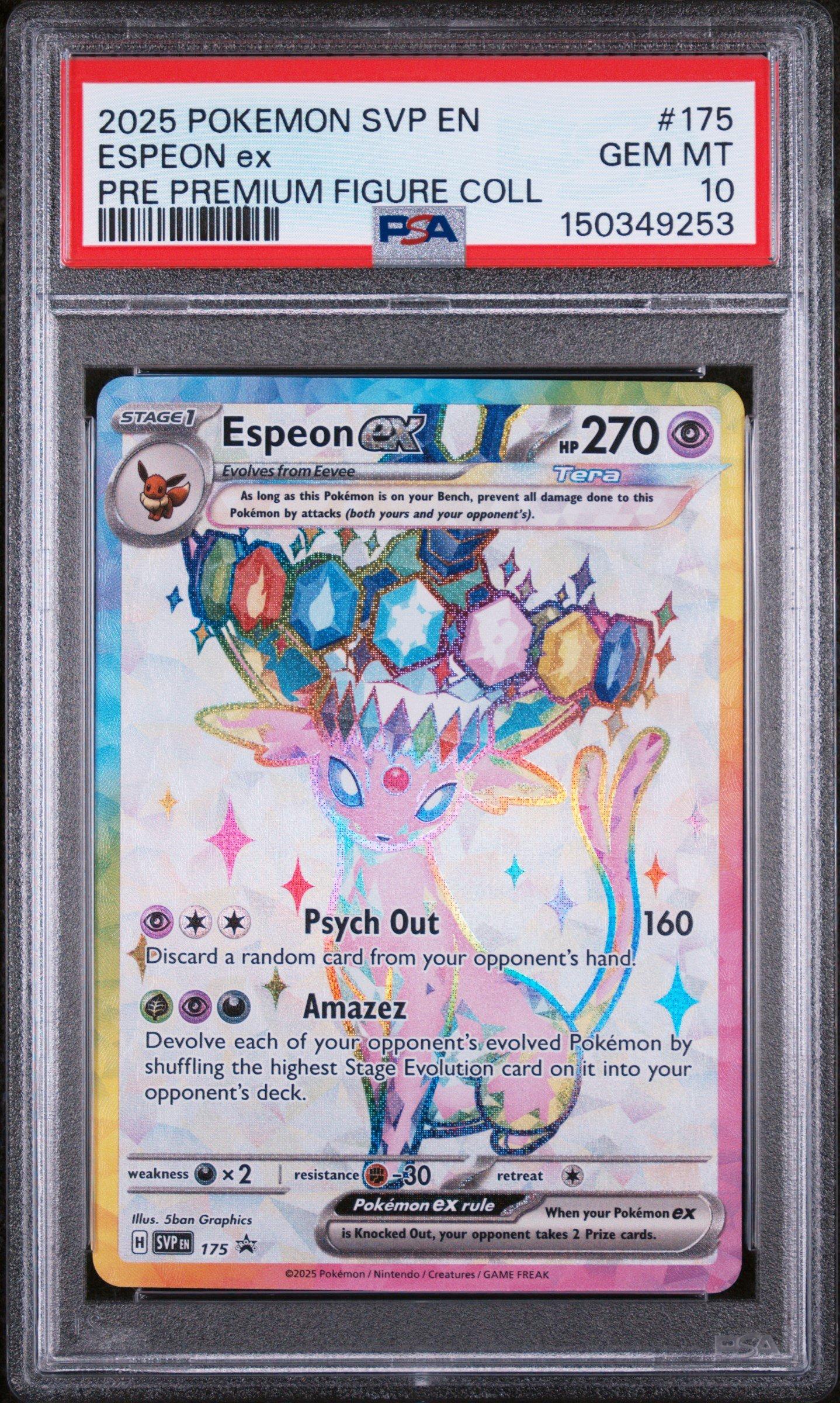 2025 Pokemon Svp En-sv Black Star Promo 175 Espeon Ex Prismatic