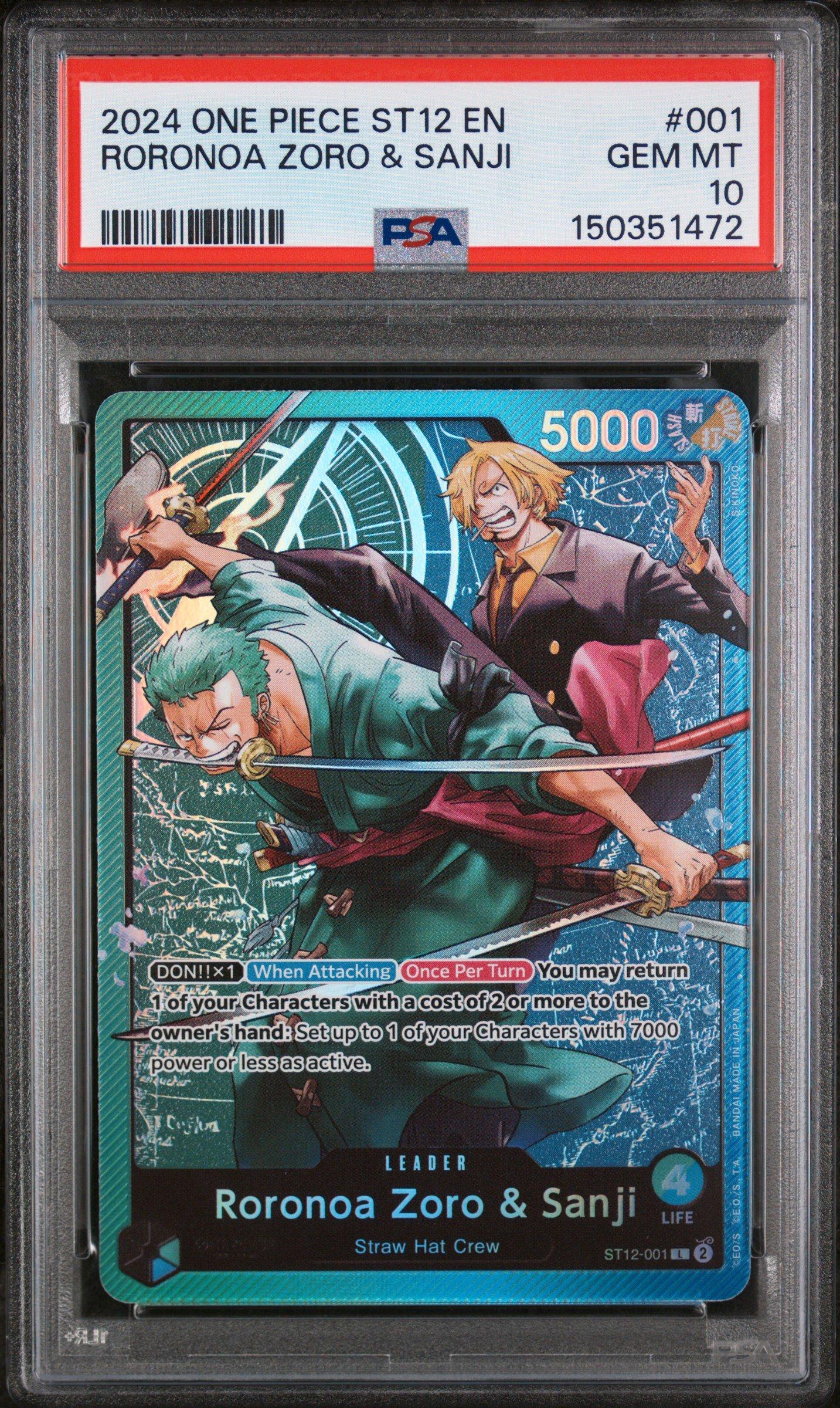 2024 One Piece Starter Deck St12-zoro & Sanji 001 Roronoa Zoro