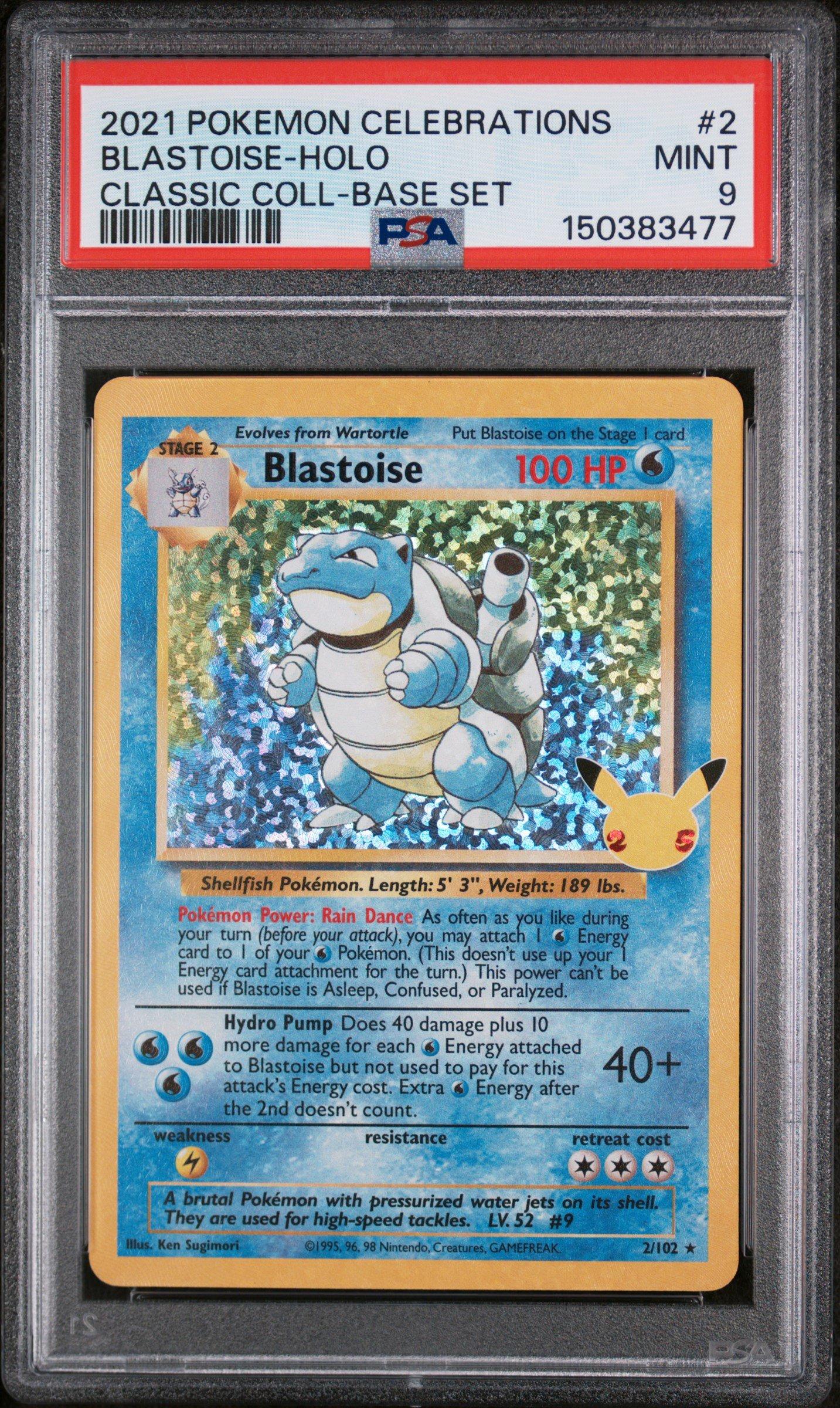 2021 Pokemon Celebrations Classic Collection 2 Blastoise-holo PSA 9 Graded  Card | GameStop