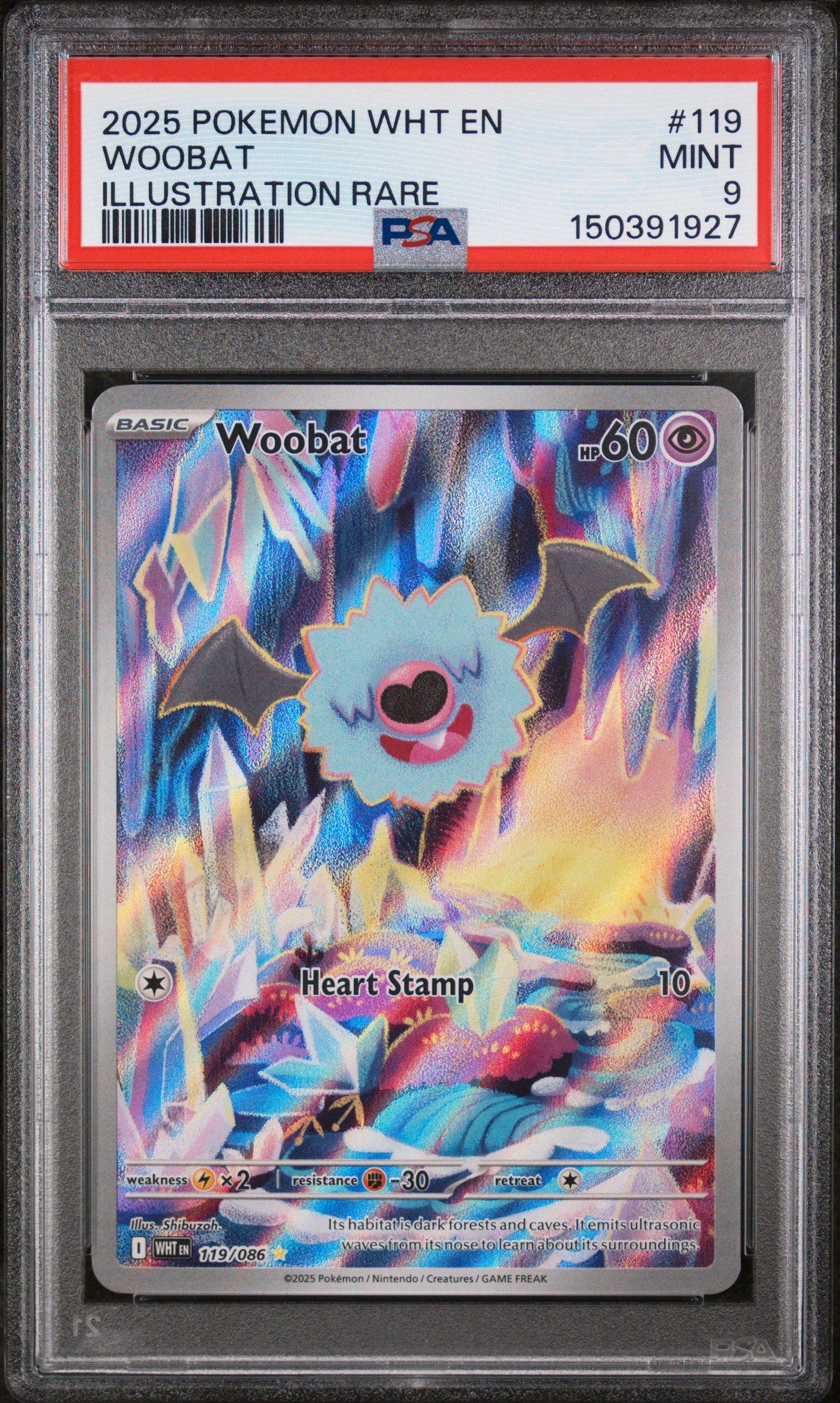 pokemon woobat card Woobat 036/086 (Masterball)