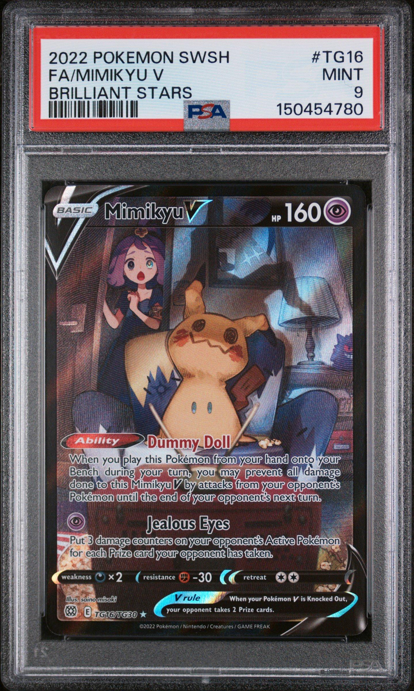 2022 Pokemon Sword & Shield Brilliant Stars Tg16 Full Art/mimikyu