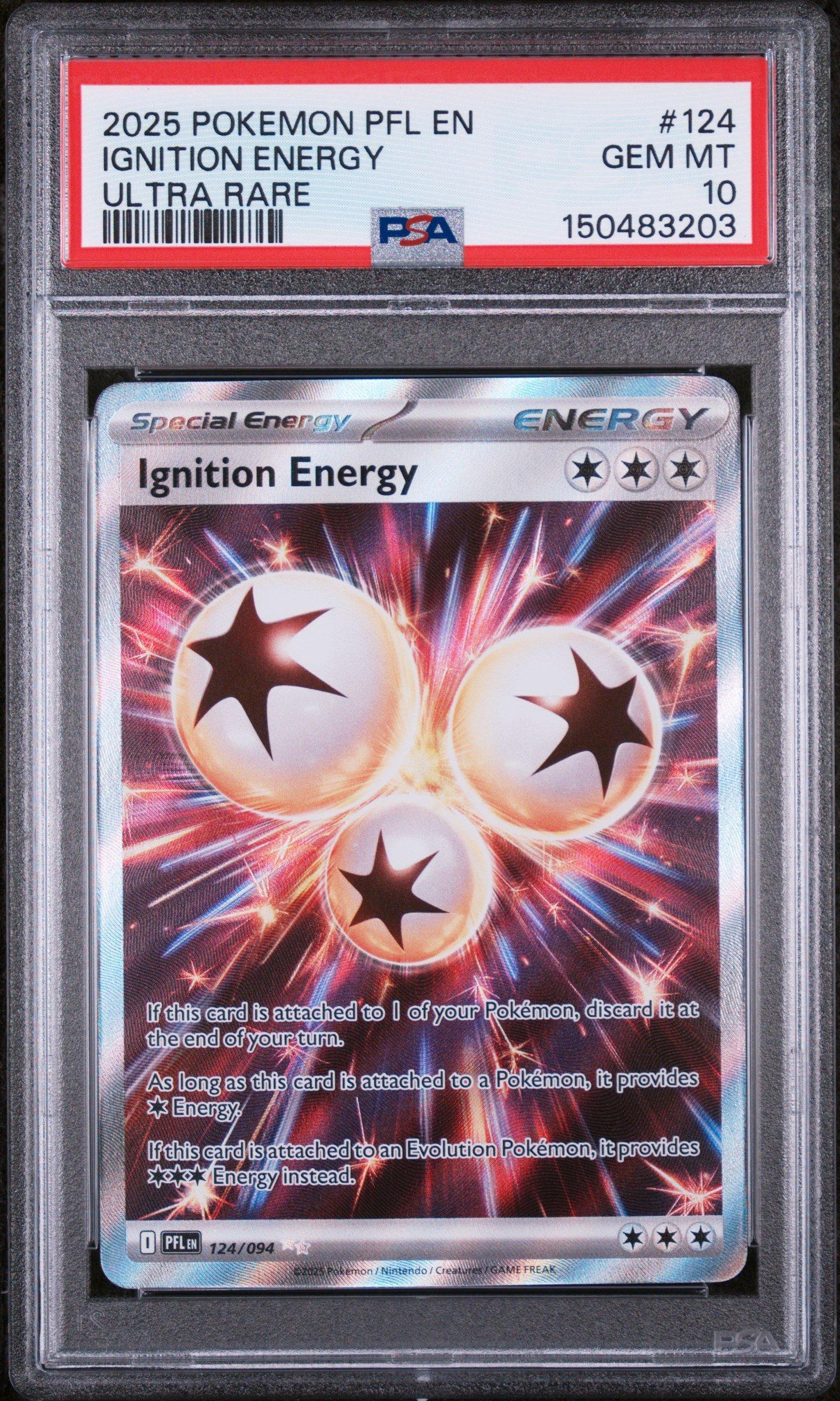 2025 Pokemon Pfl En-phantasmal Flames 124 Ignition Energy Ultra