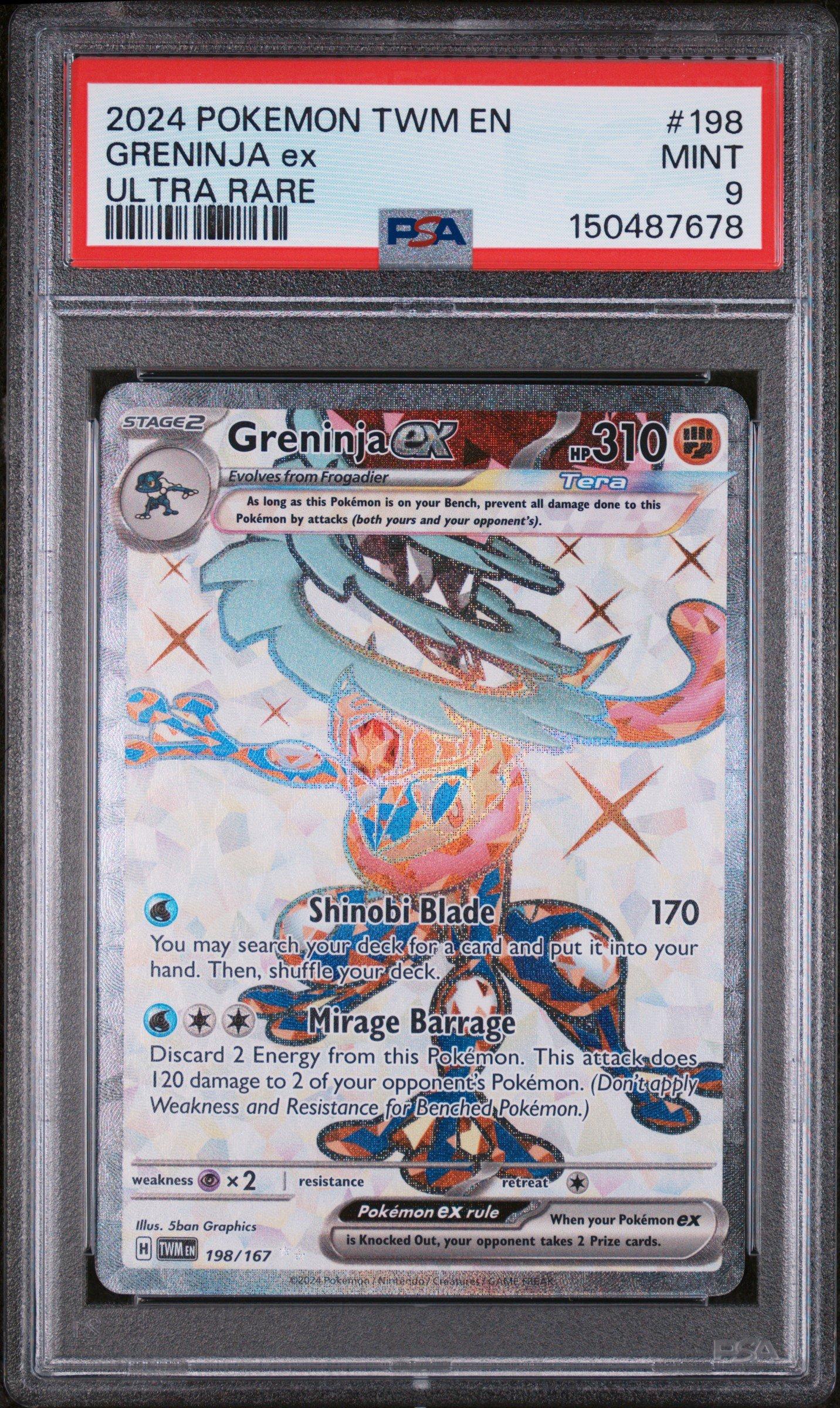 2024 Pokemon Twm En-twilight Masquerade 198 Greninja Ex Ultra Rare