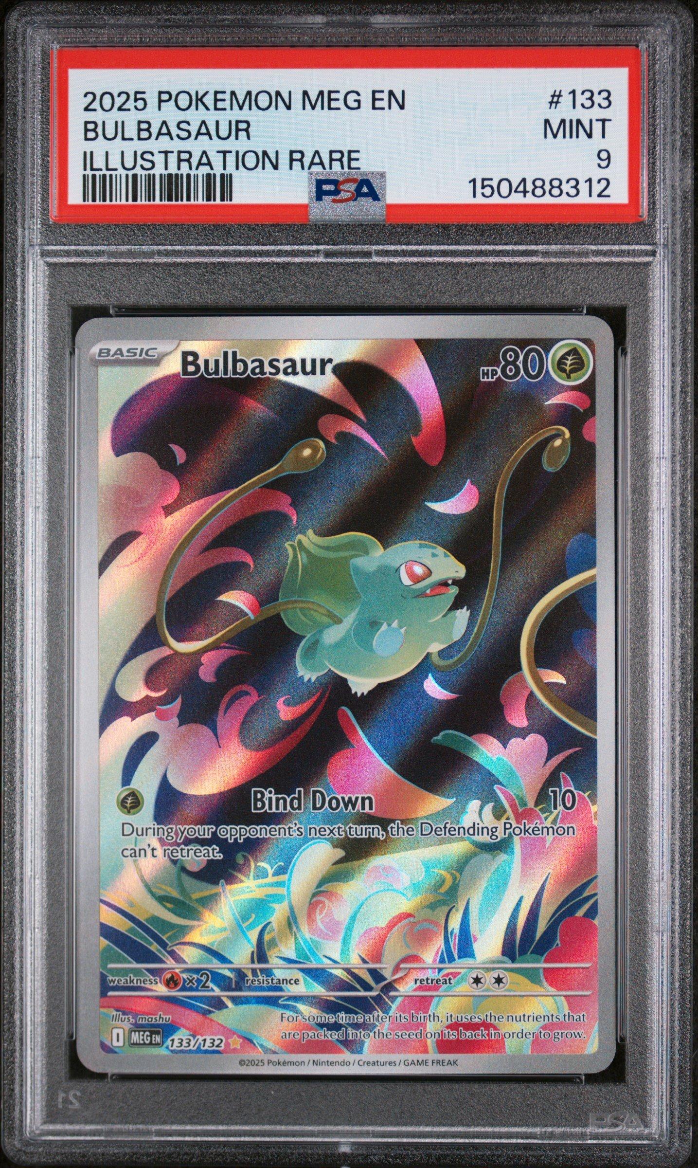 2025 Pokémon Bulbasaur Art Rare 2025 Pokemon Meg En-mega Evolution 133 Bulbasaur Illustration Rare