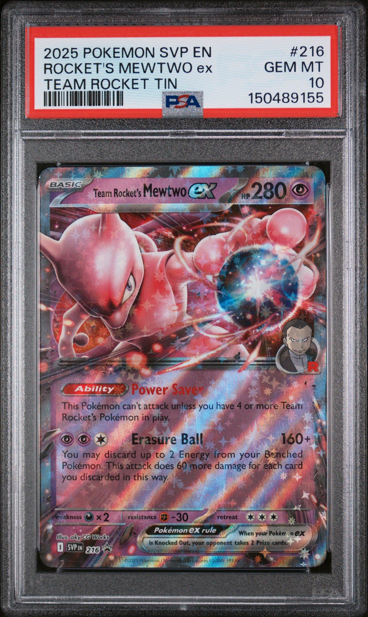 2025 Pokemon Svp En-sv Black Star Promo 216 Team Rocket's Mewtwo