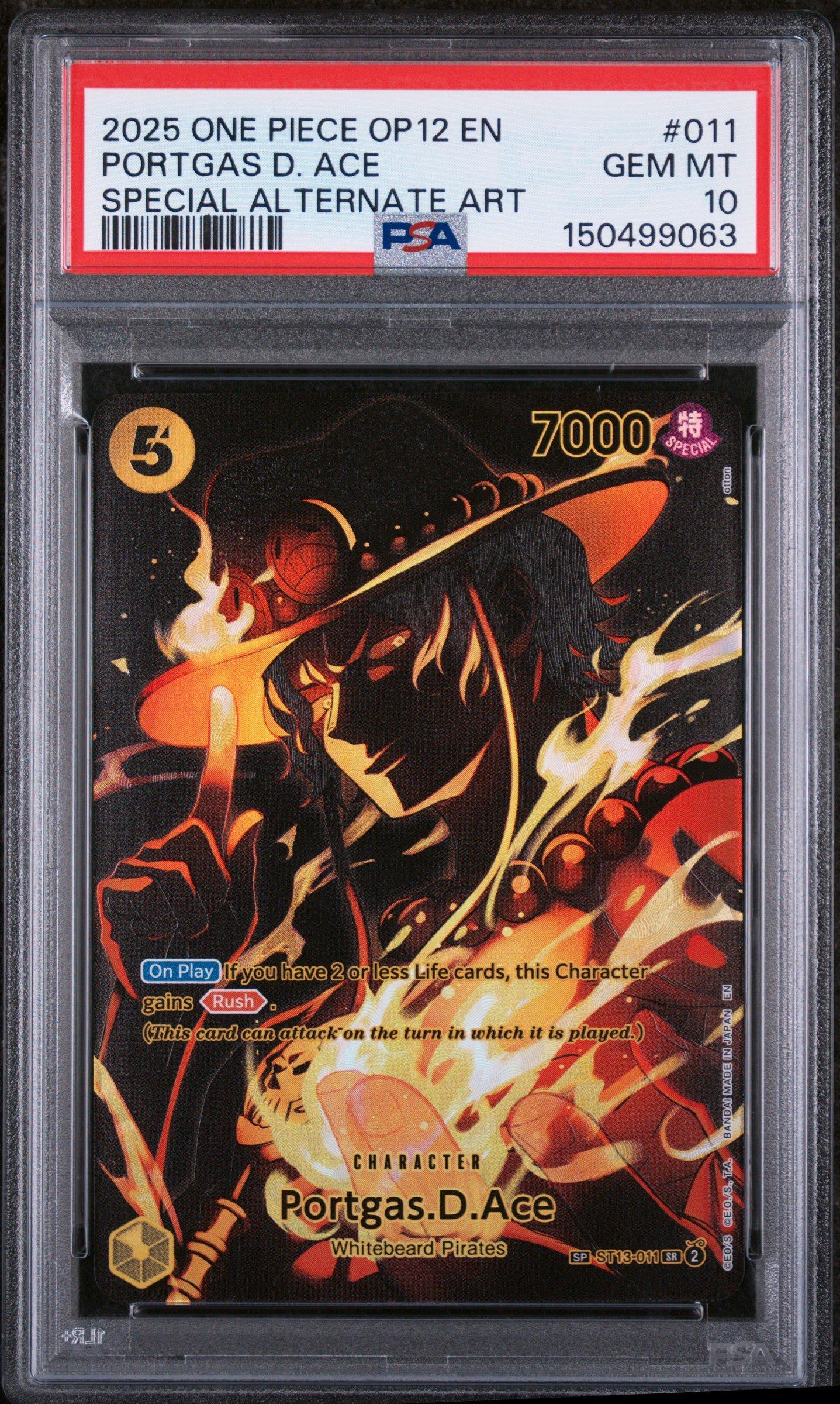 2025 One Piece Op12-legacy Of The Master 011 Portgas D. Ace