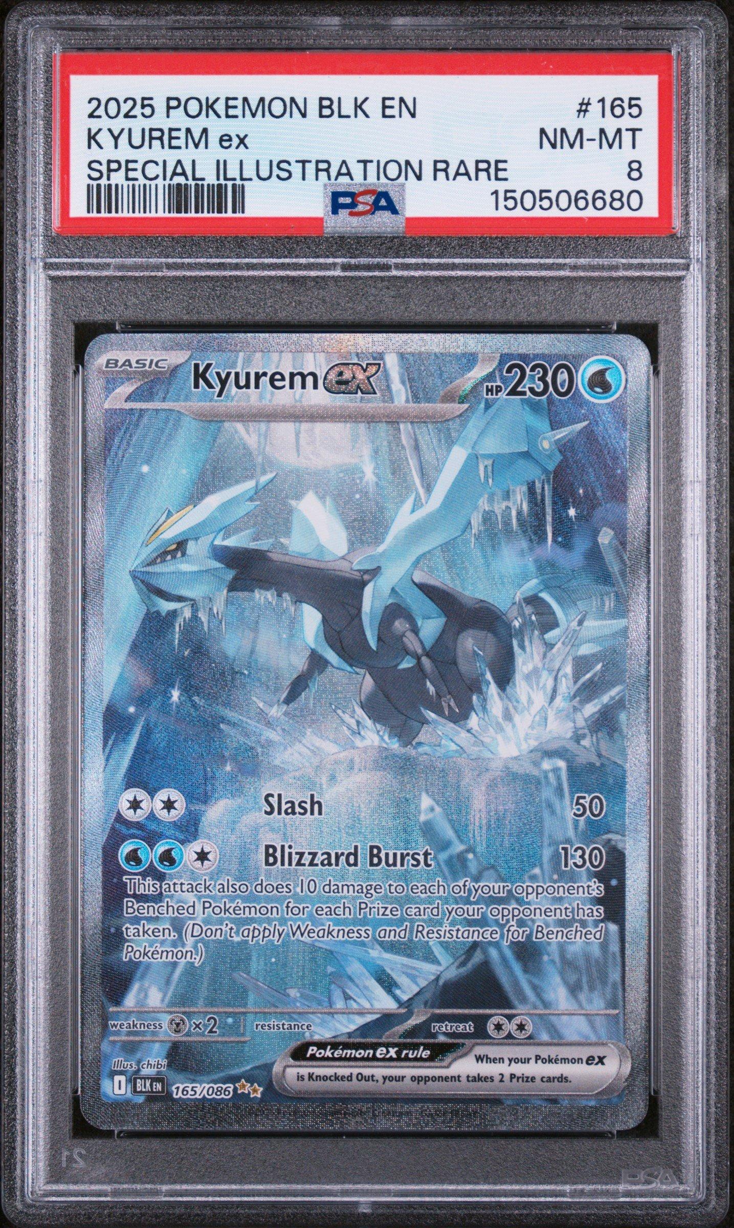 2025 Pokemon Blk En-black Bolt 165 Kyurem Ex Special Illustration Rare PSA  8 Graded Card | GameStop
