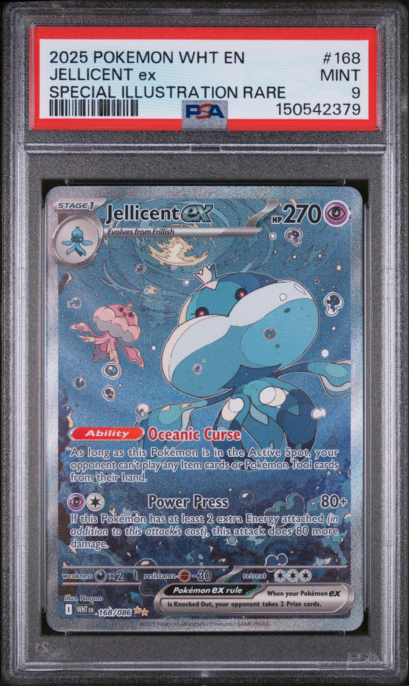 2025 Pokemon Wht En-white Flare 168 Jellicent Ex Special