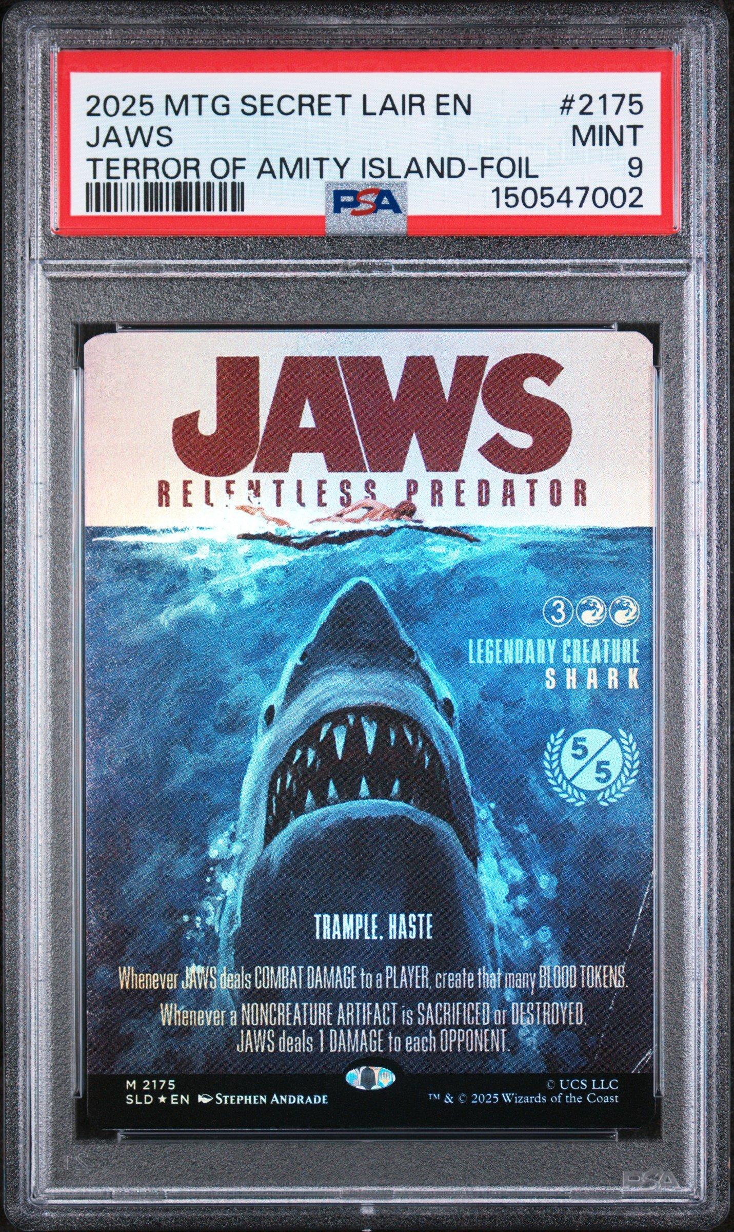 2025 Magic The Gathering Secret Lair Drop 2175 Jaws, Relentless
