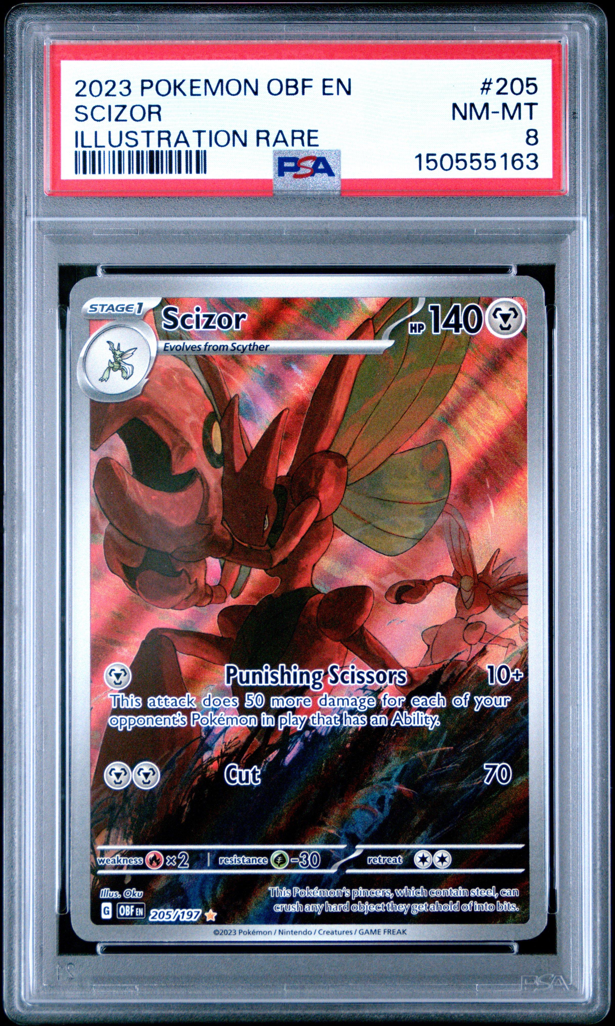 2023 Pokemon Obf En-obsidian Flames 205 Scizor Illustration Rare