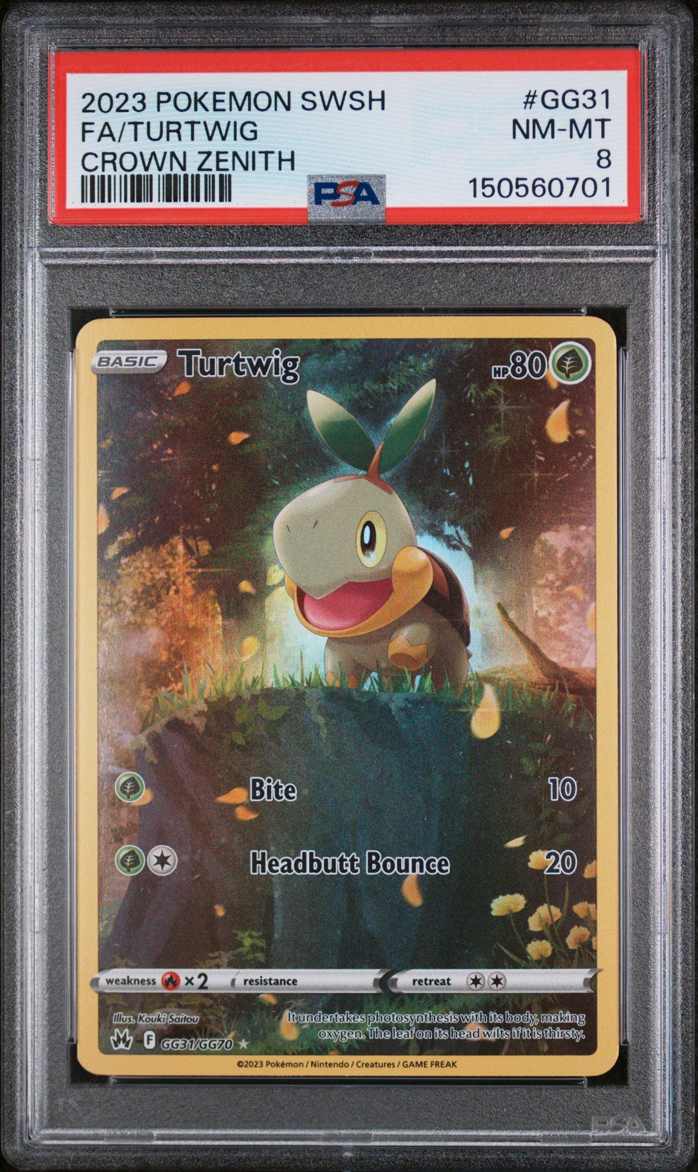 pokemon turtwig card GG31 GG70 Case Colorless Retreat Cost 2023 Pokemon Sword And Shield