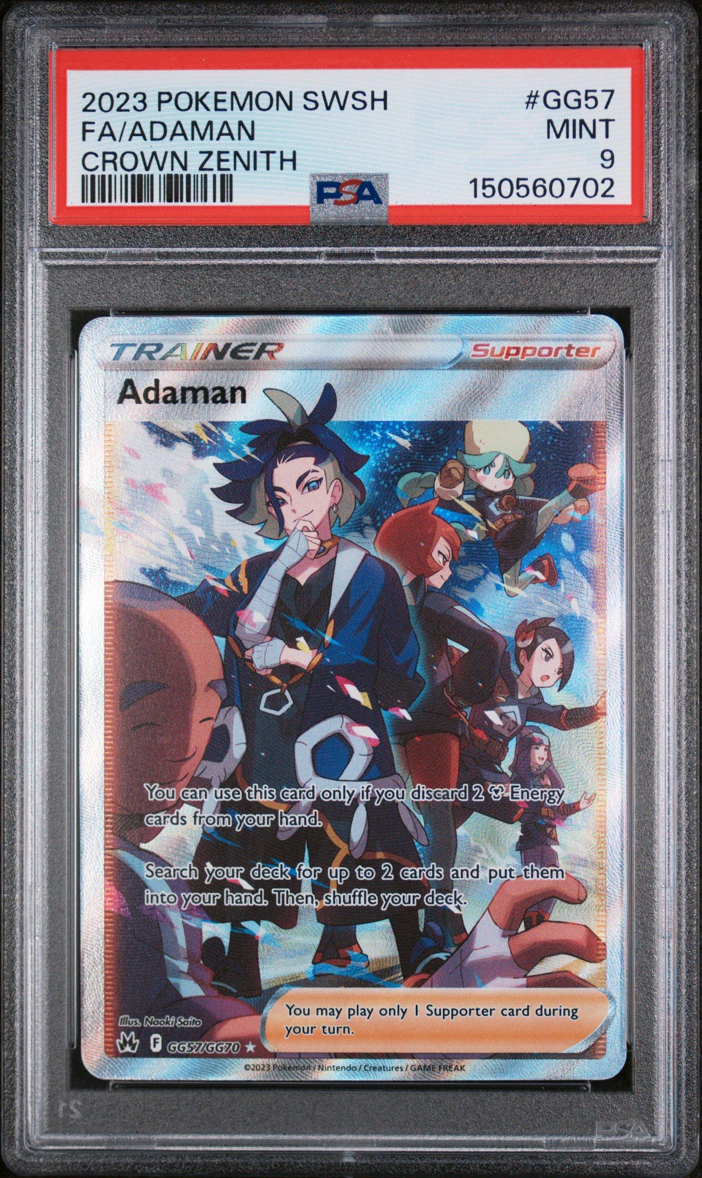 2023 Pokemon Sword And Shield Crown Zenith Gg57 Full Art/adaman
