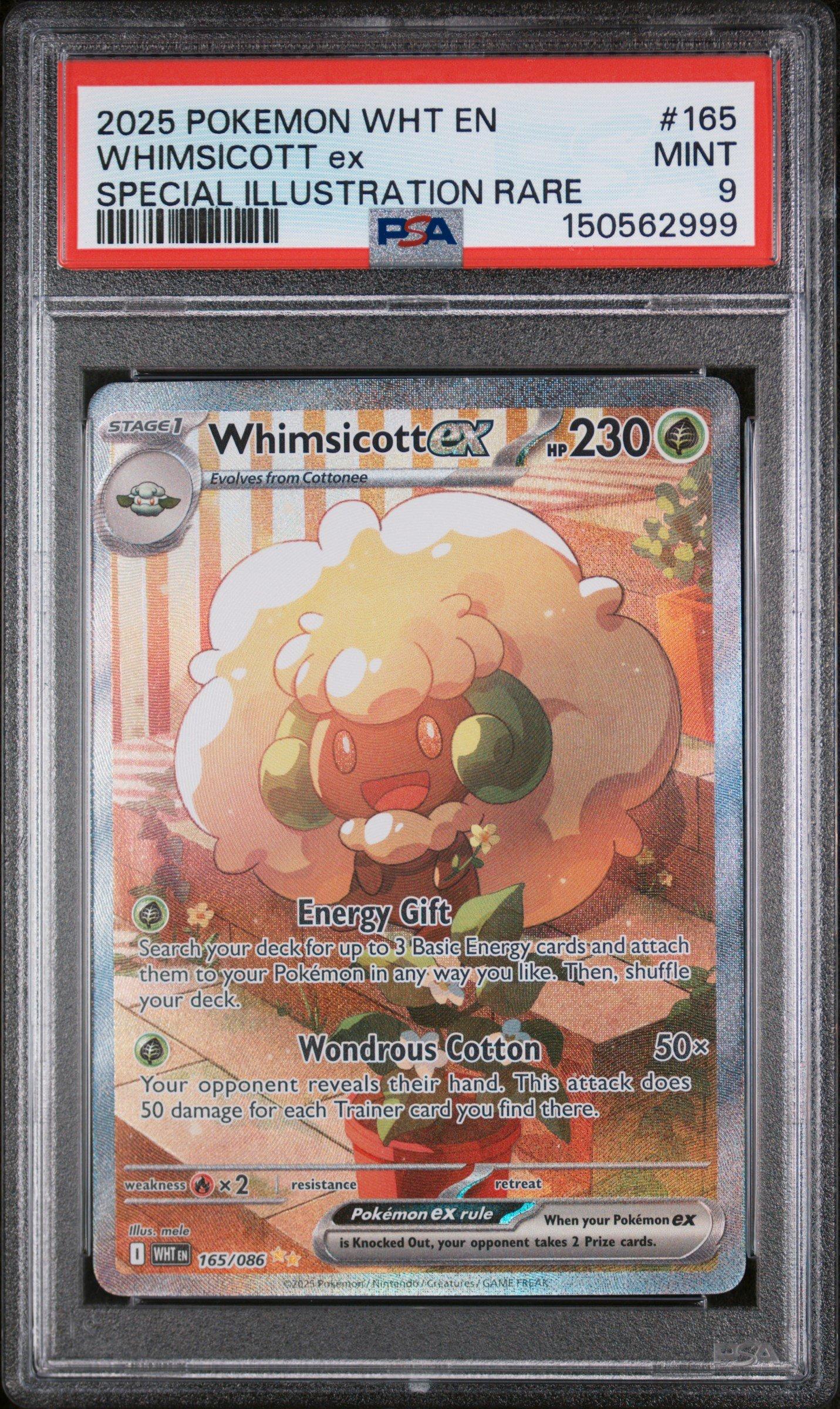 2025 Pokemon Wht En-white Flare 165 Whimsicott Ex Special Illustration Rare  PSA 9 Graded Card | GameStop
